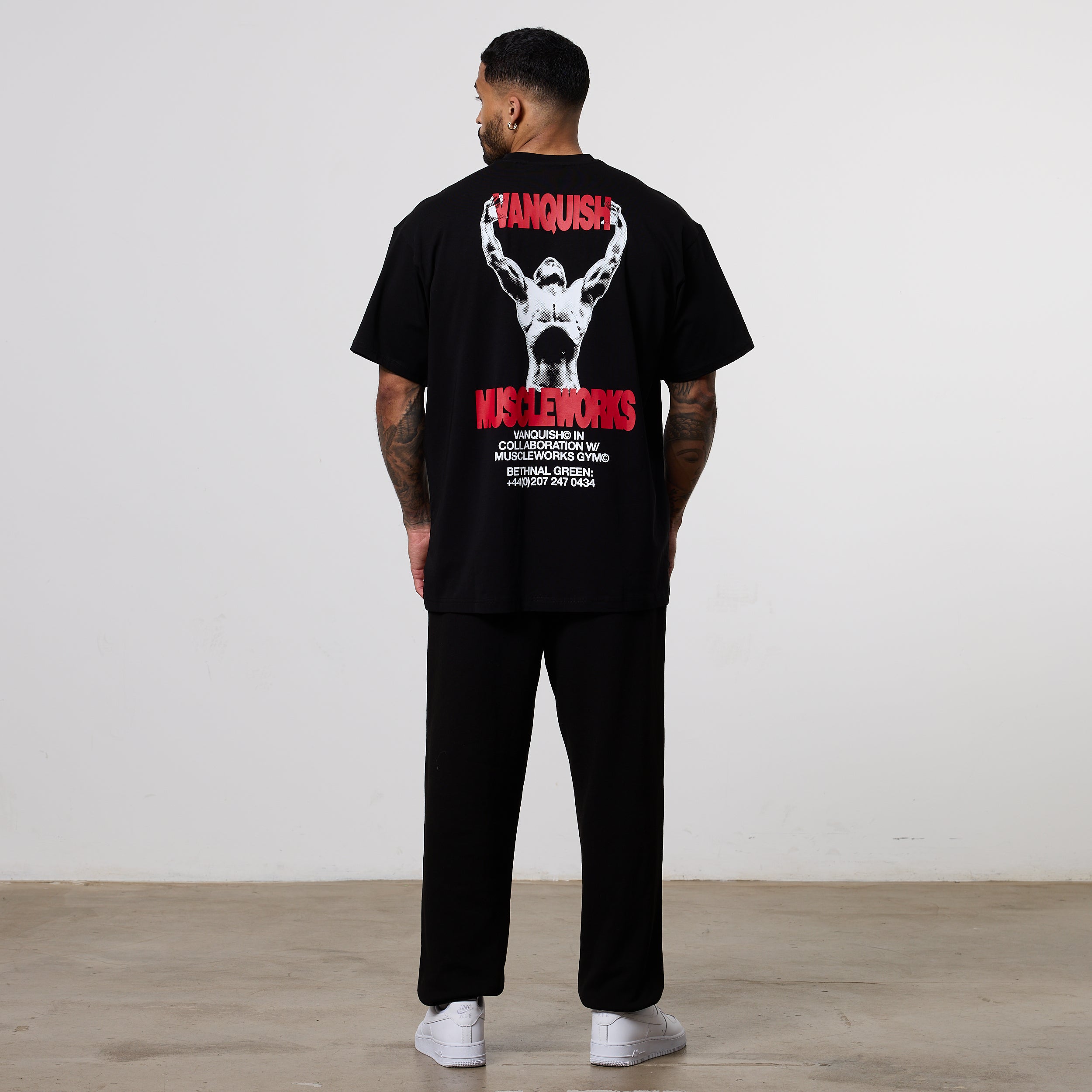 Vanquish x Muscleworks Black Oversized T-Shirt
