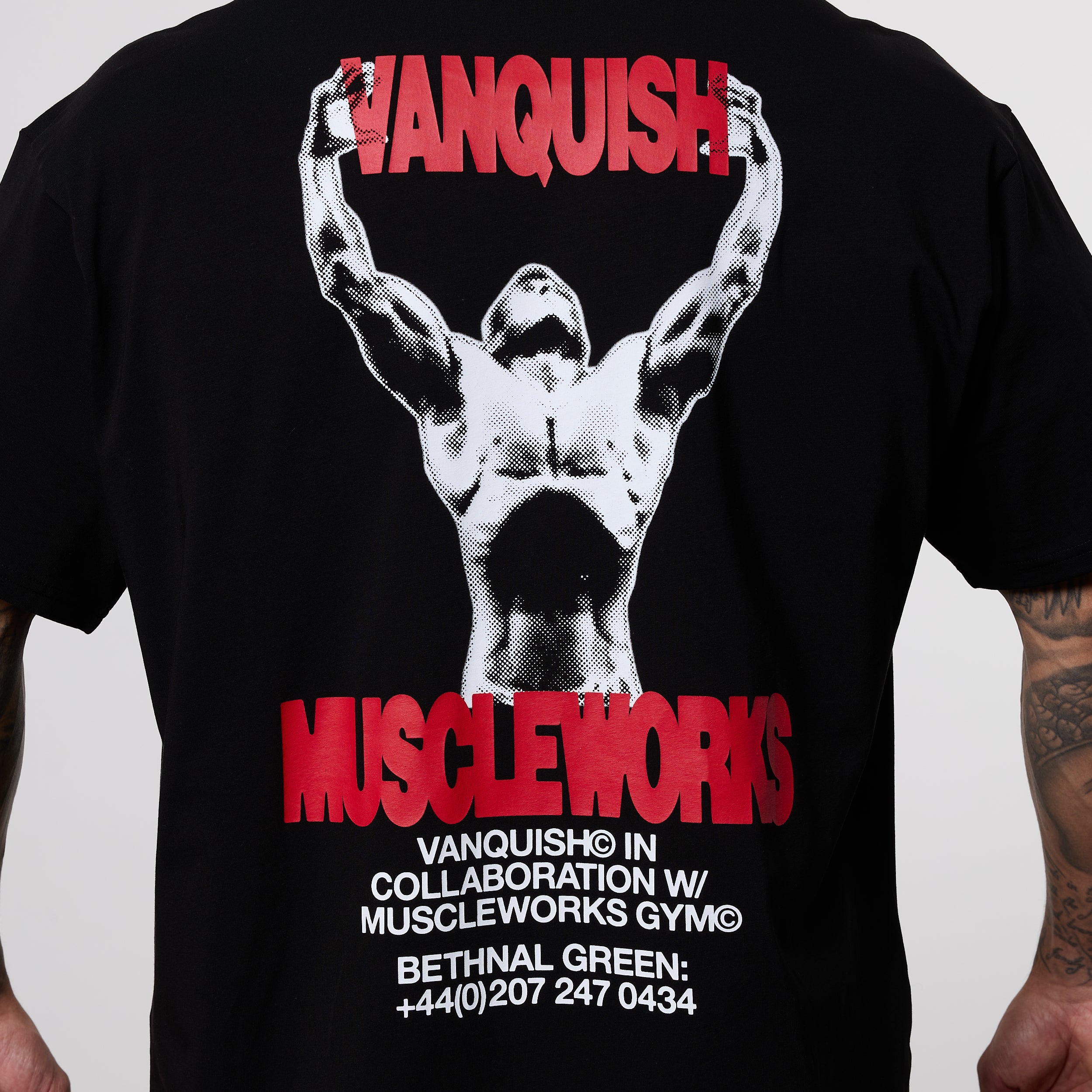 Vanquish x Muscleworks Black Oversized T-Shirt