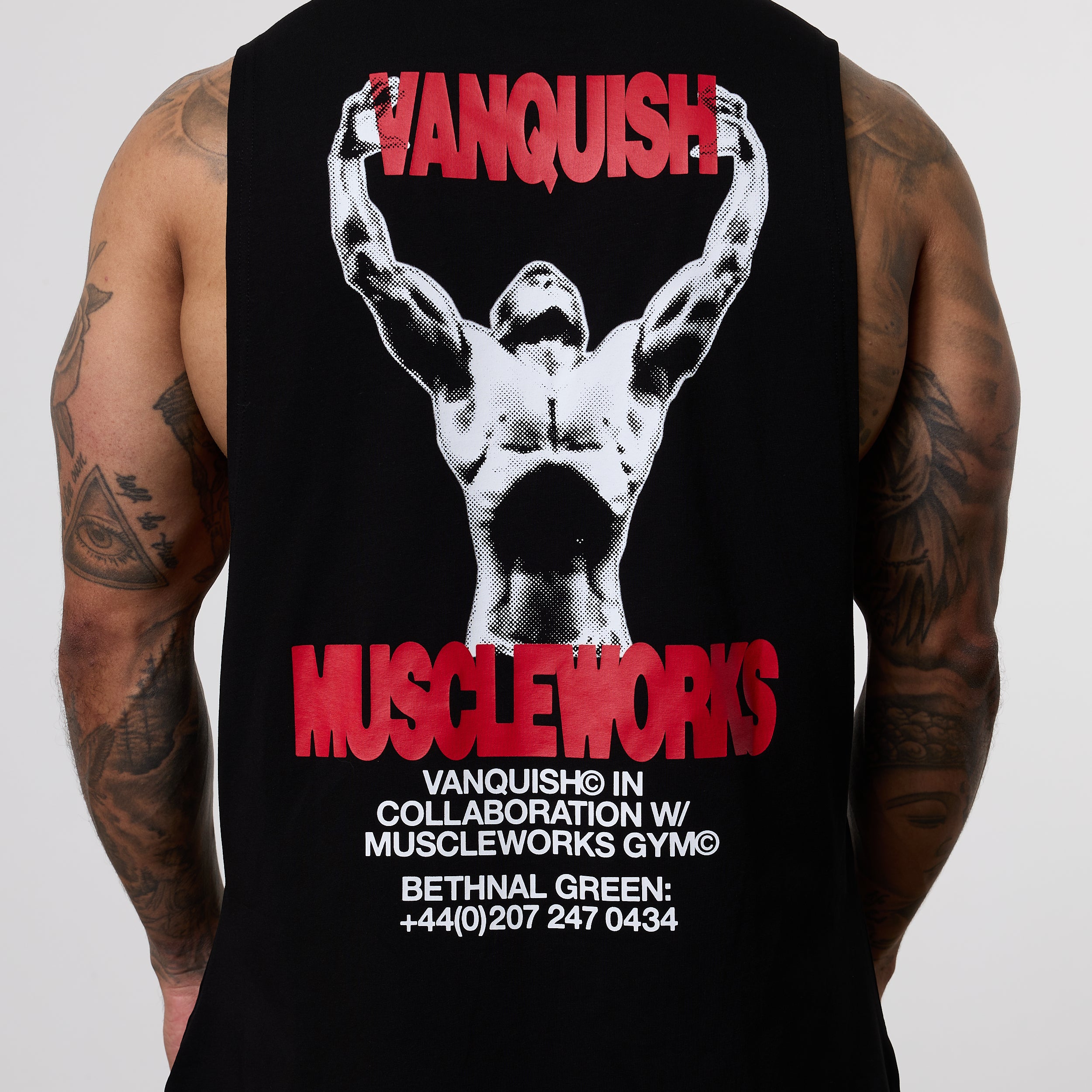 Vanquish x Muscleworks Black Sleeveless T-Shirt