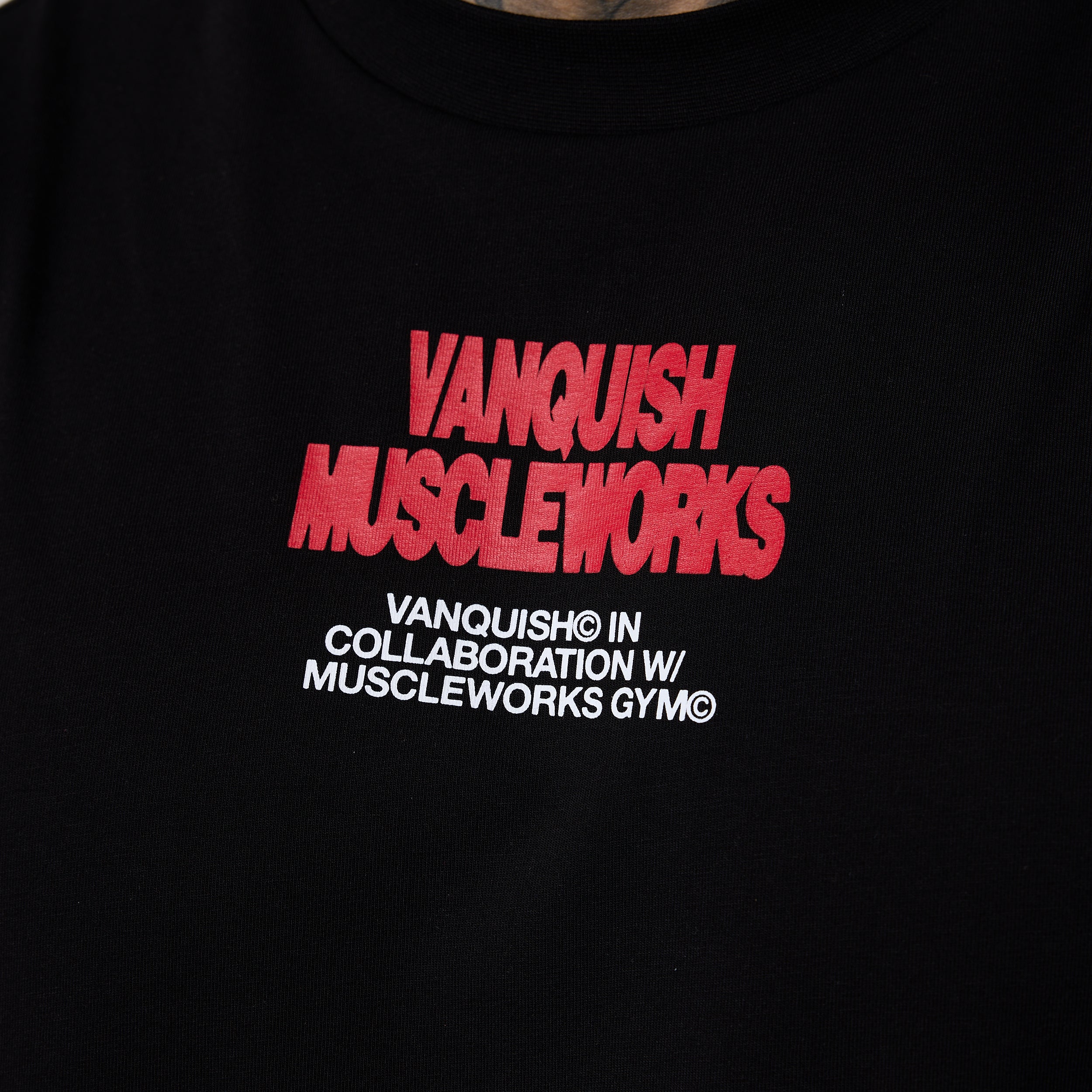 Vanquish x Muscleworks Black Sleeveless T-Shirt