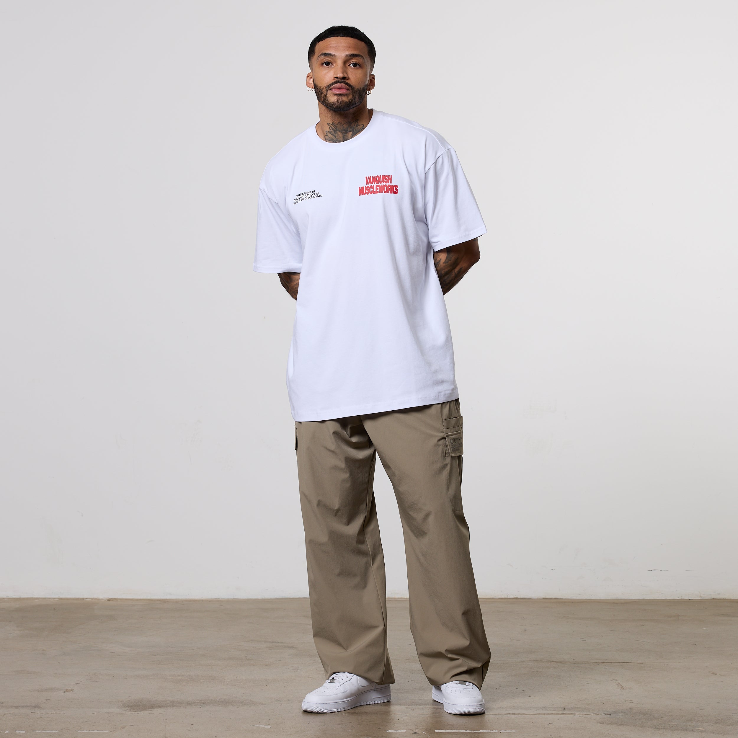 Vanquish x Muscleworks White Oversized T-Shirt