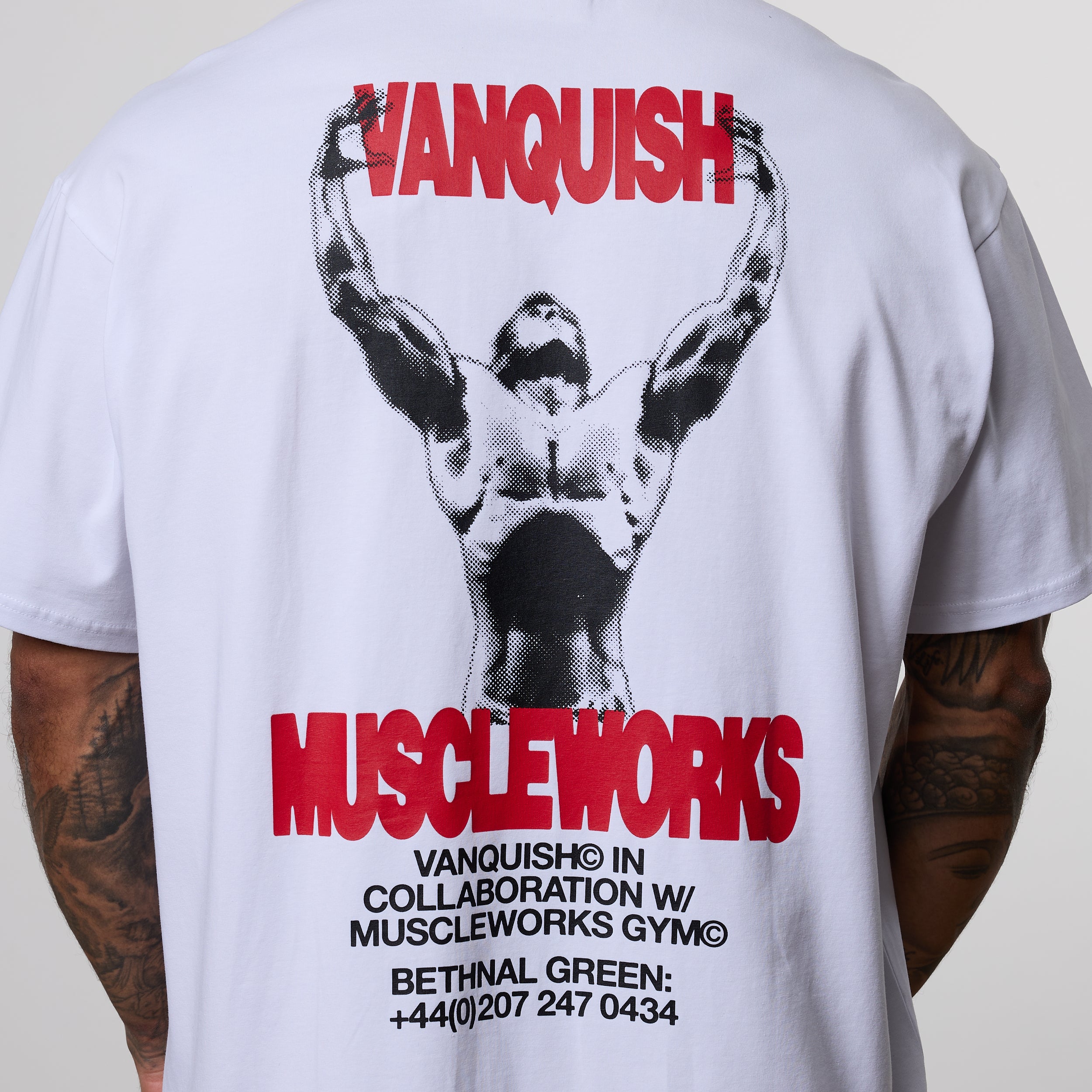 Vanquish x Muscleworks White Oversized T-Shirt