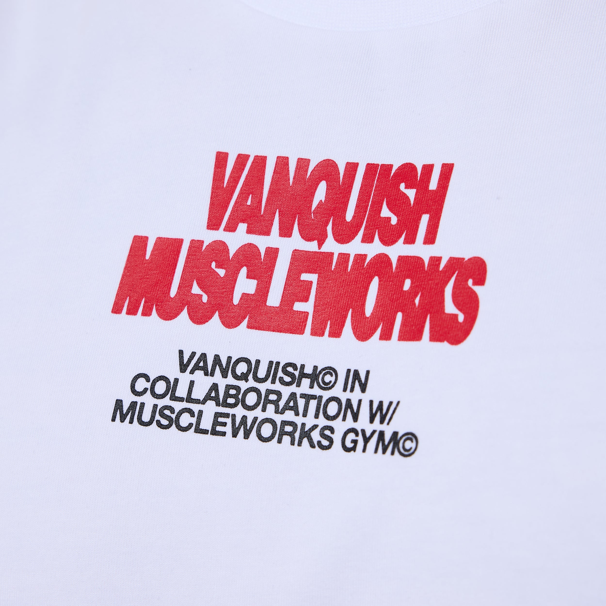 Vanquish x Muscleworks White Sleeveless T-Shirt