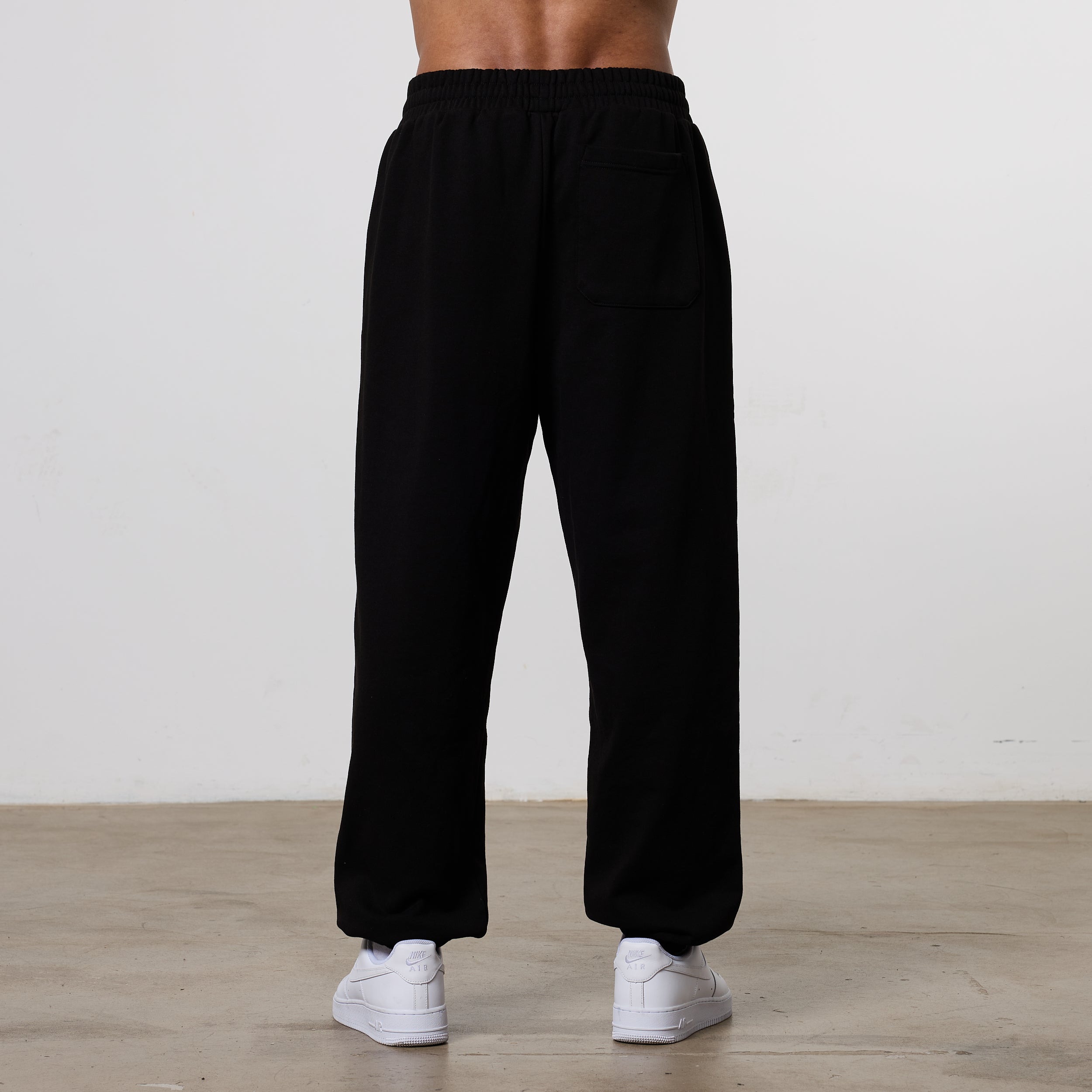 Vanquish Dark Script Black Oversized Sweatpants