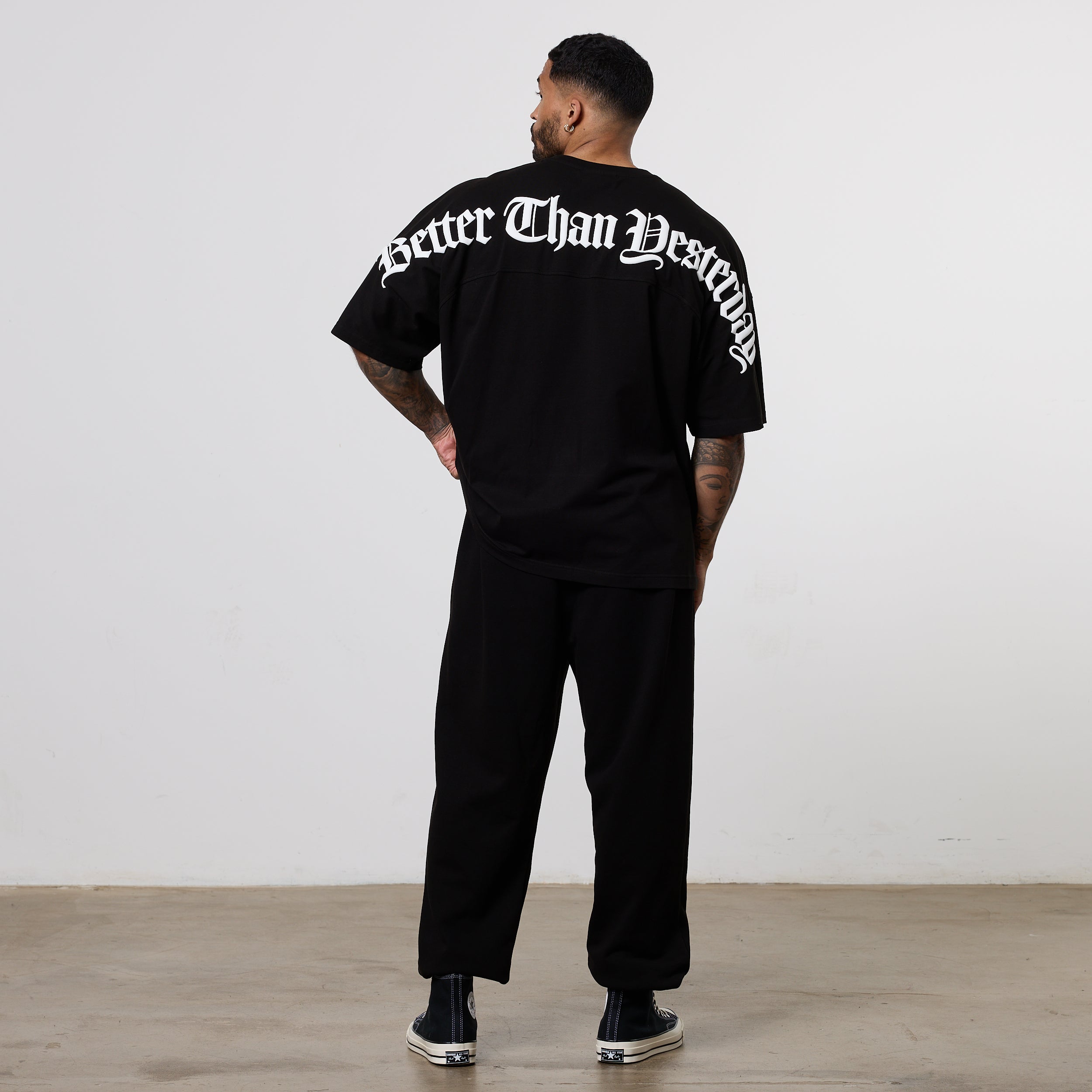 Vanquish Dark Script Black Oversized T-Shirt