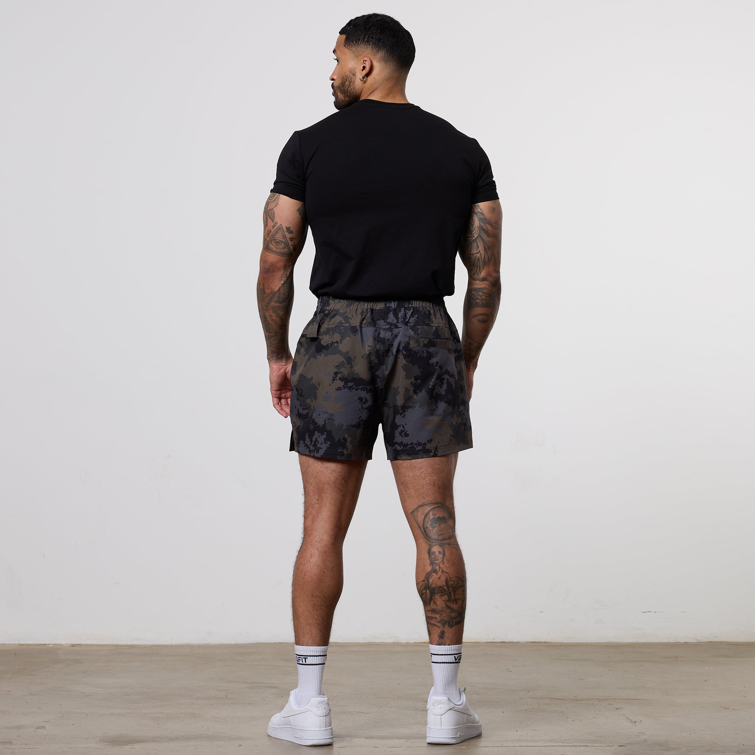 Vanquish Utility Brown Camo 4" Shorts