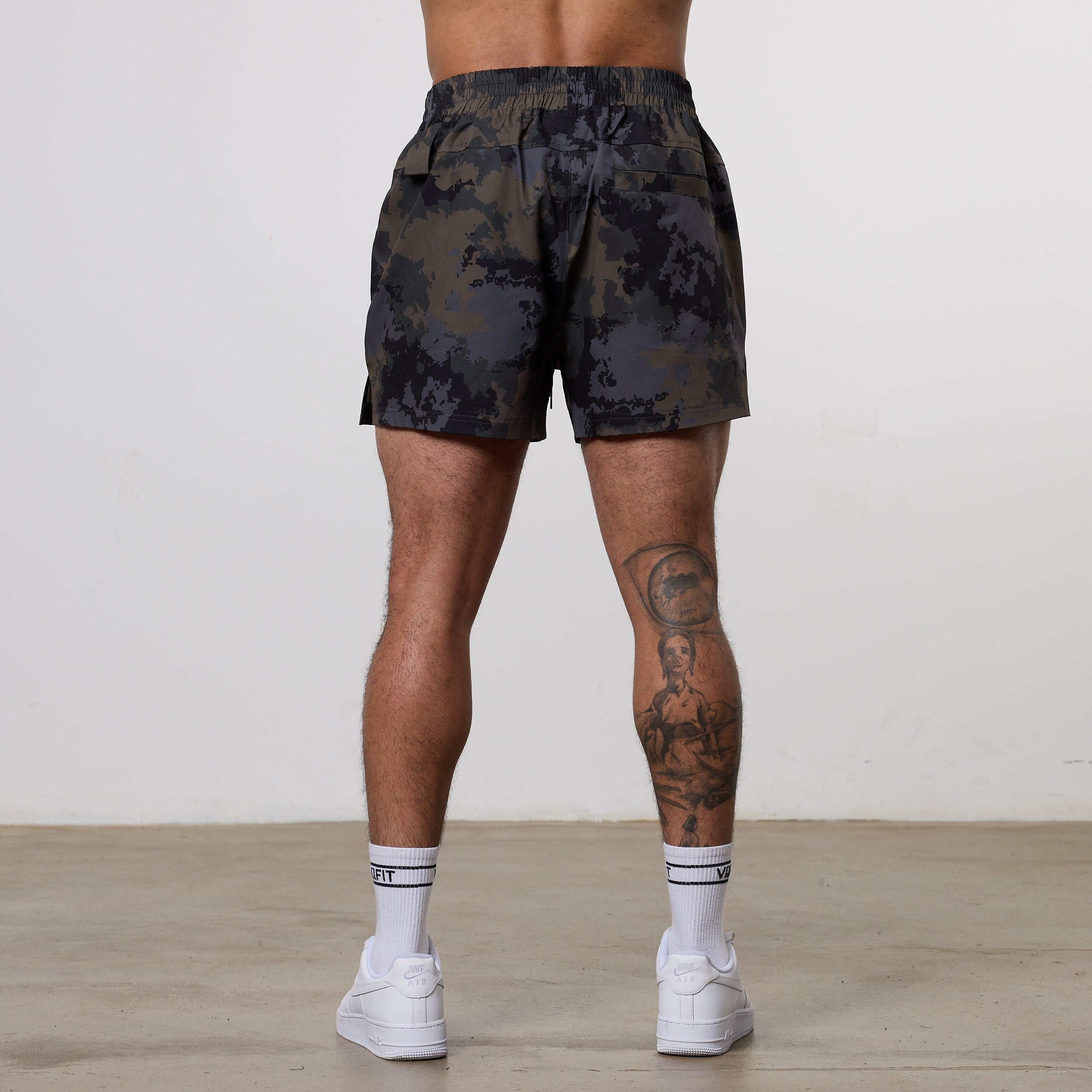 Vanquish Utility Brown Camo 4" Shorts