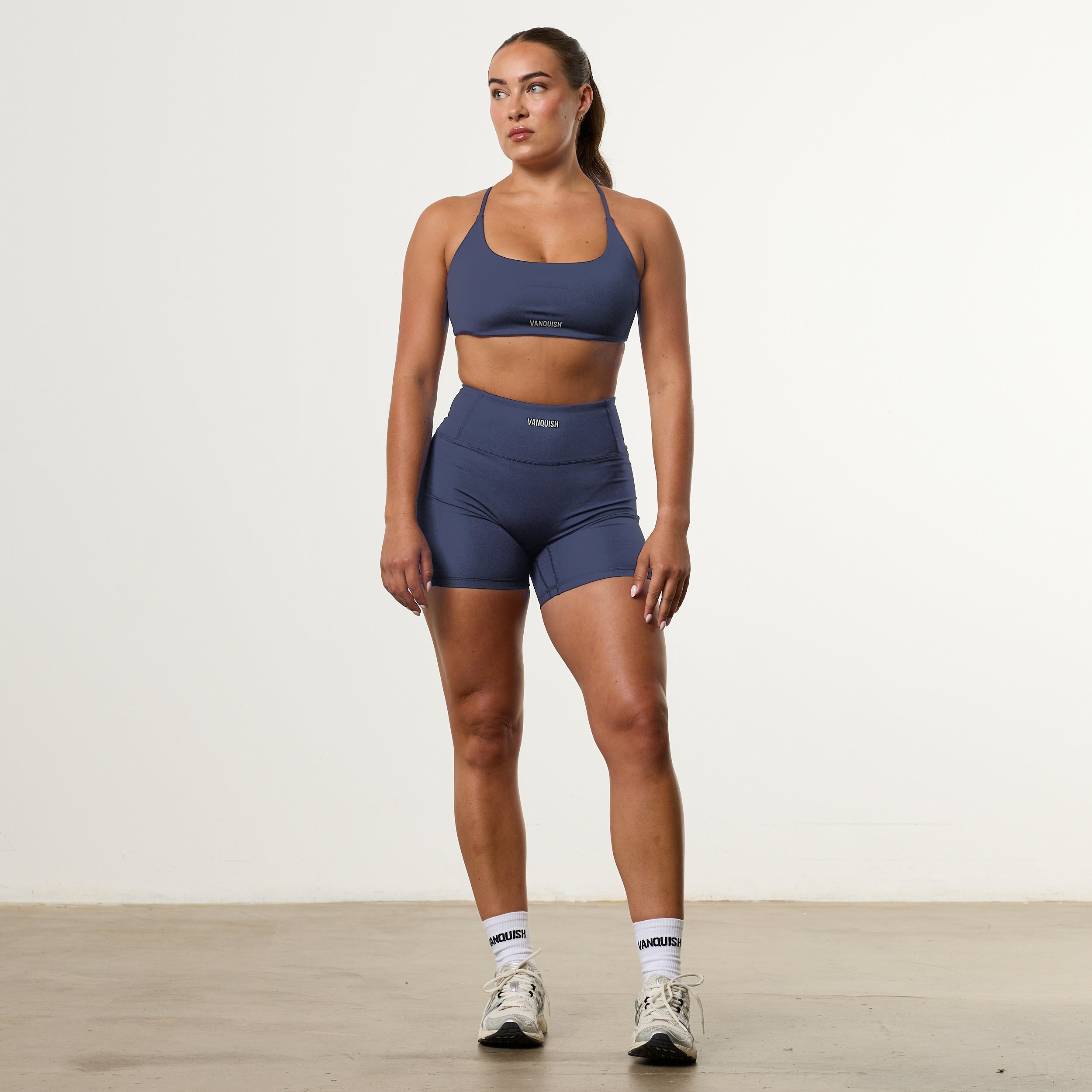 Enhance V2 Dusk Blue Cross Back Bra