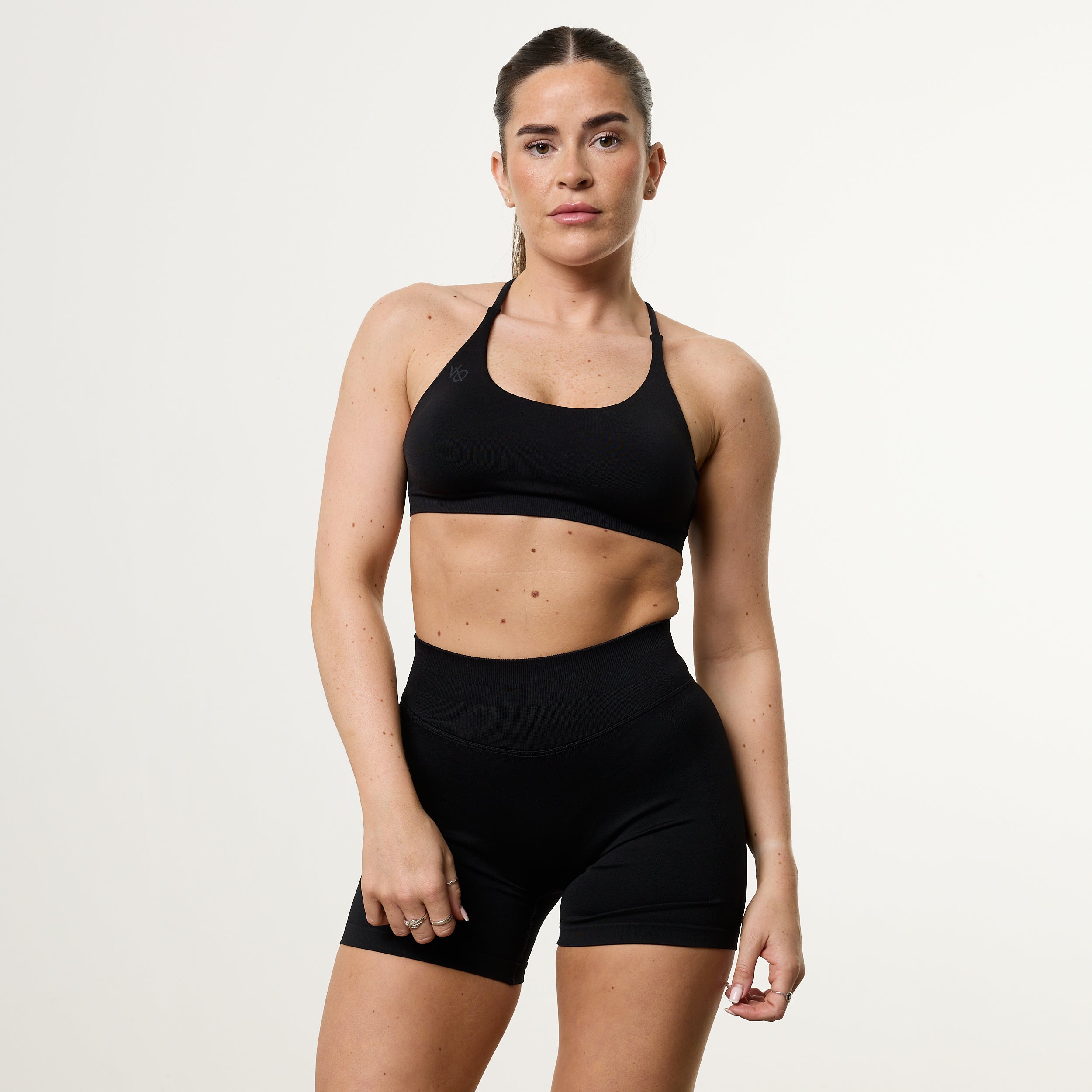 Vanquish Elevate V2 Black Seamless Cross Back Minimal Bra
