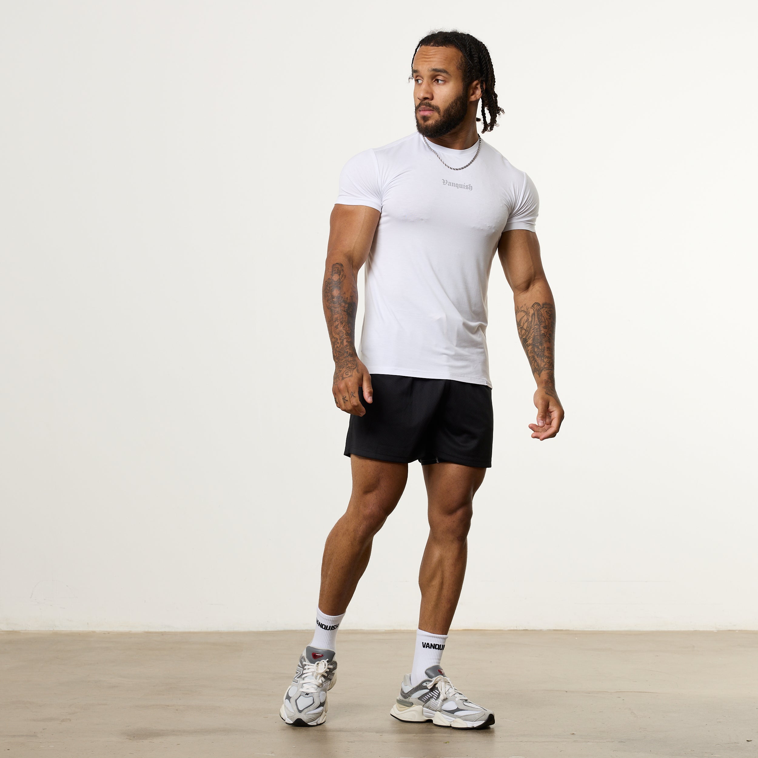 Vanquish Ultra Soft White Slim Fit T Shirt