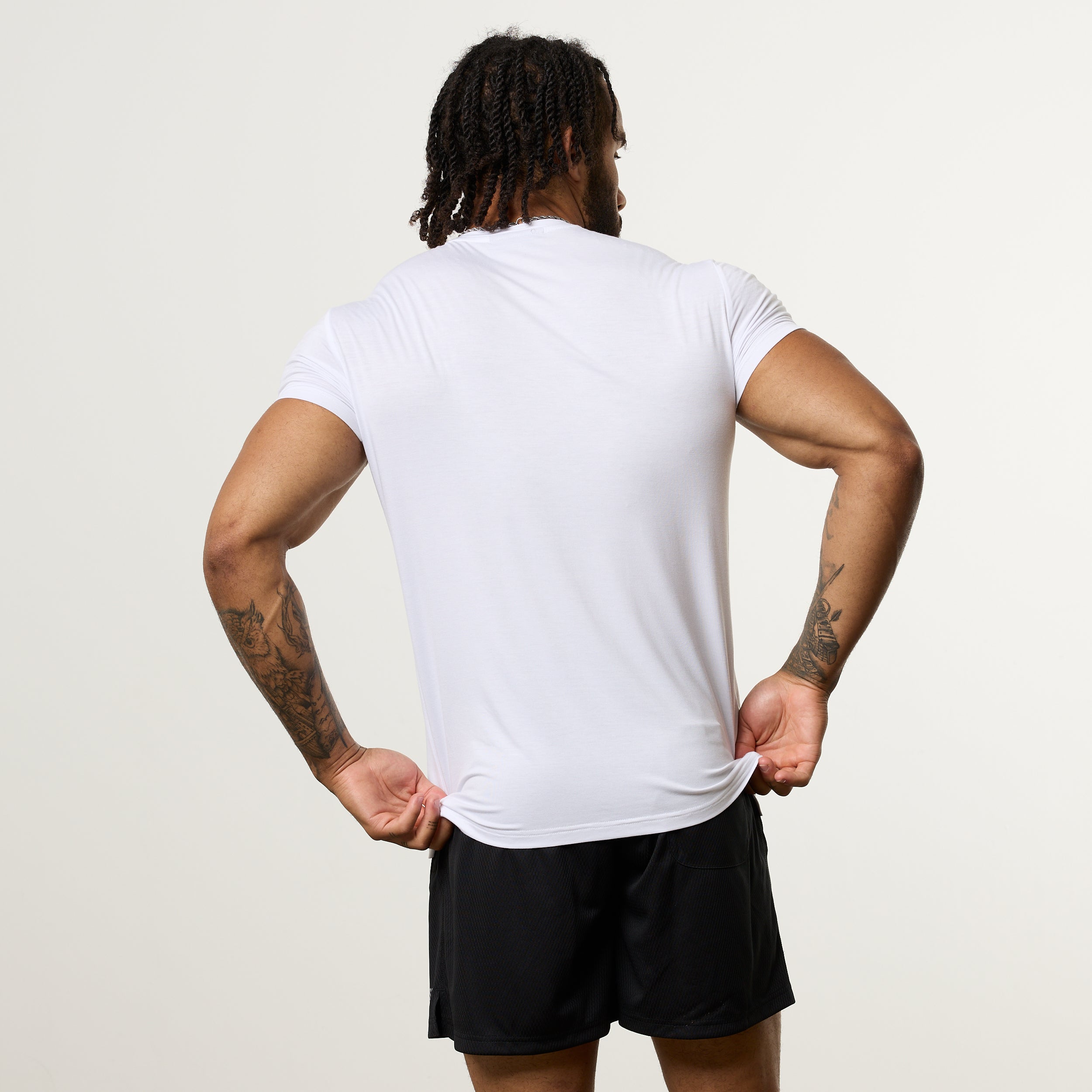 Vanquish Ultra Soft White Slim Fit T Shirt