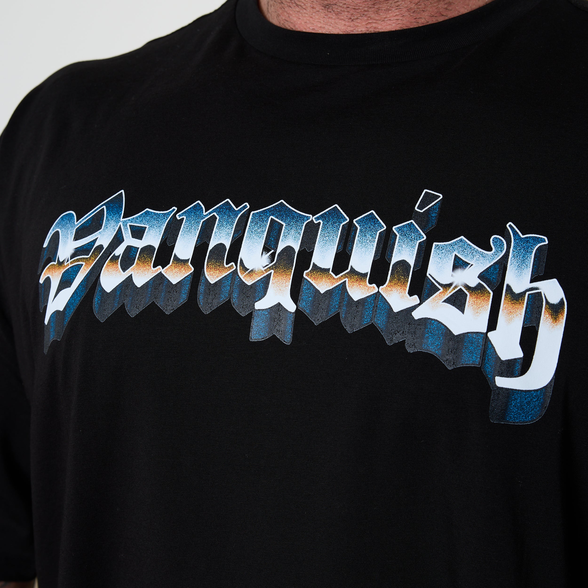 Vanquish Olympus Black Poseidon Oversized Boxy T Shirt