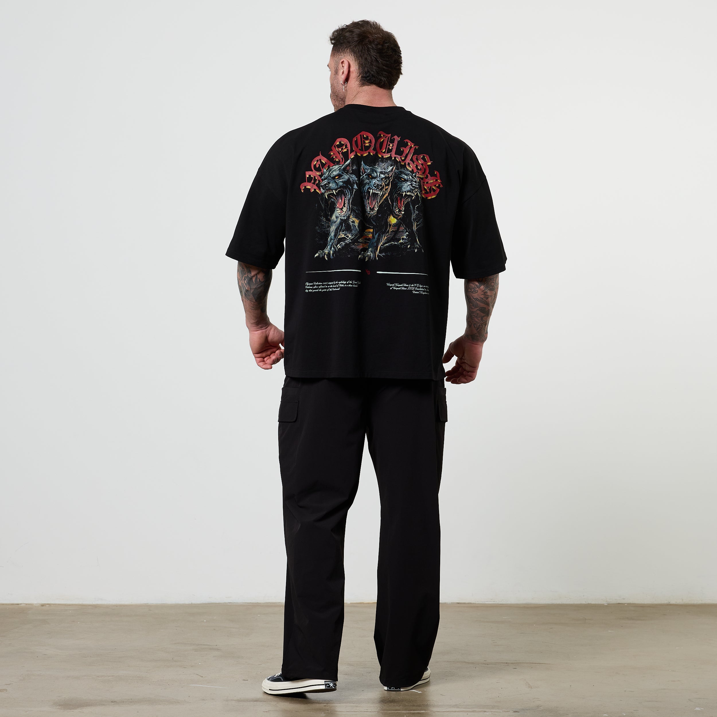 Vanquish Olympus Black Cerberus Oversized Boxy T Shirt