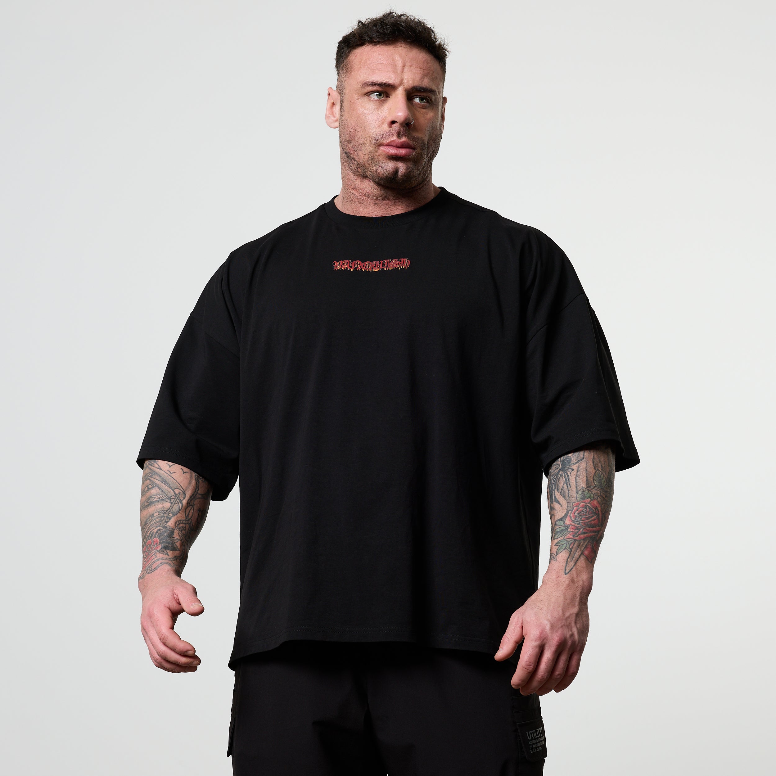 Vanquish Olympus Black Cerberus Oversized Boxy T Shirt