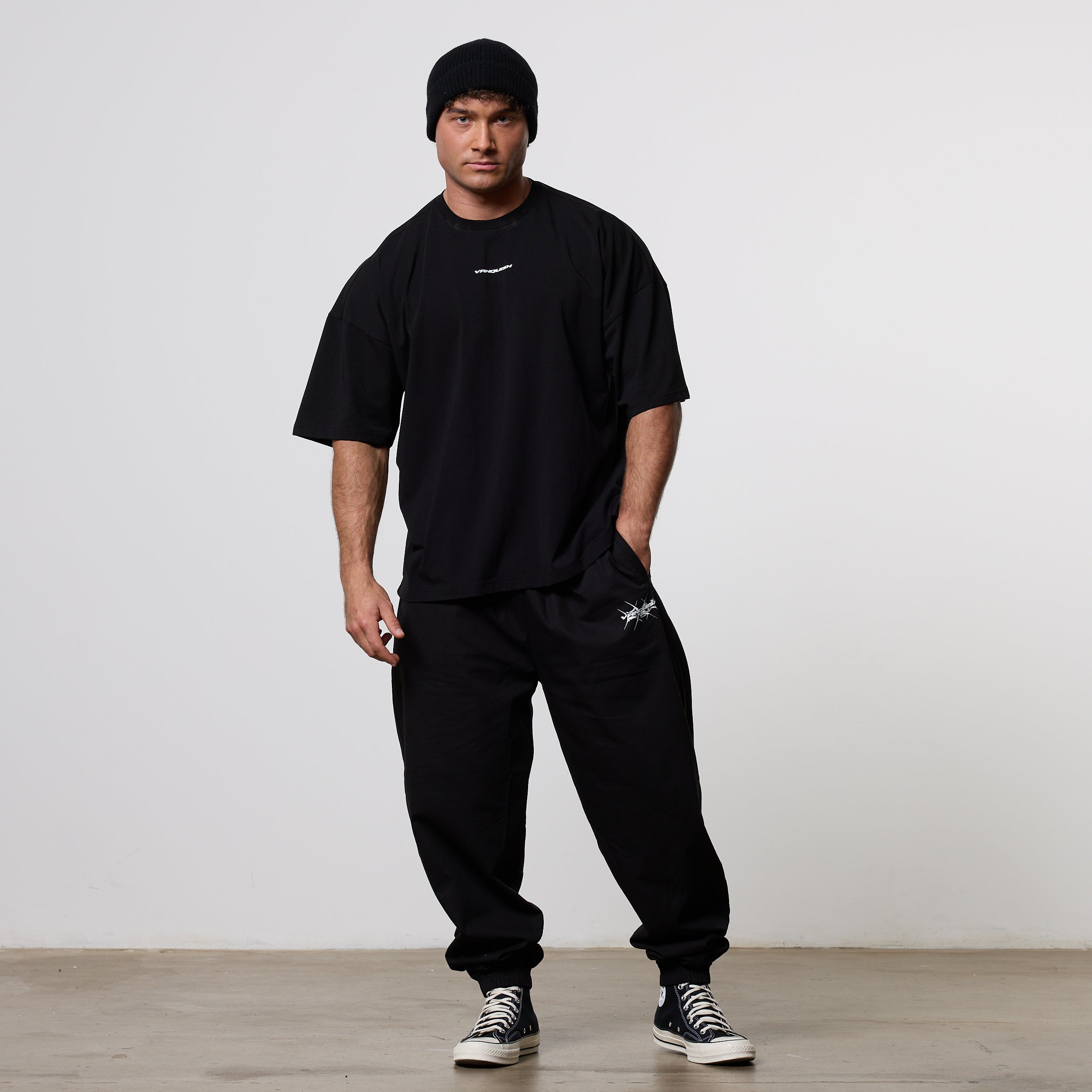Vanquish x DT Lift Heavy Black Oversized T Shirt