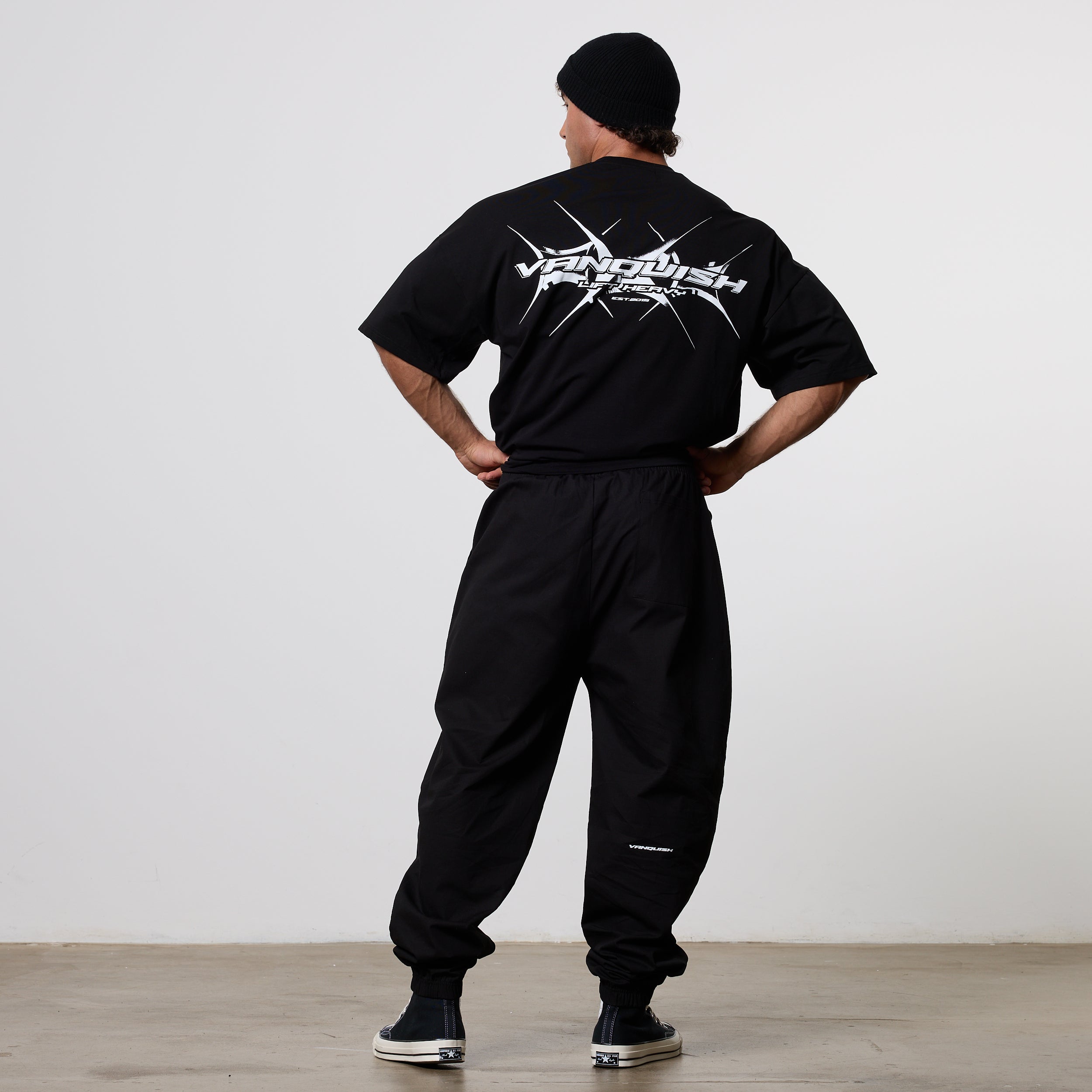 Vanquish x DT Lift Heavy Black Oversized T Shirt