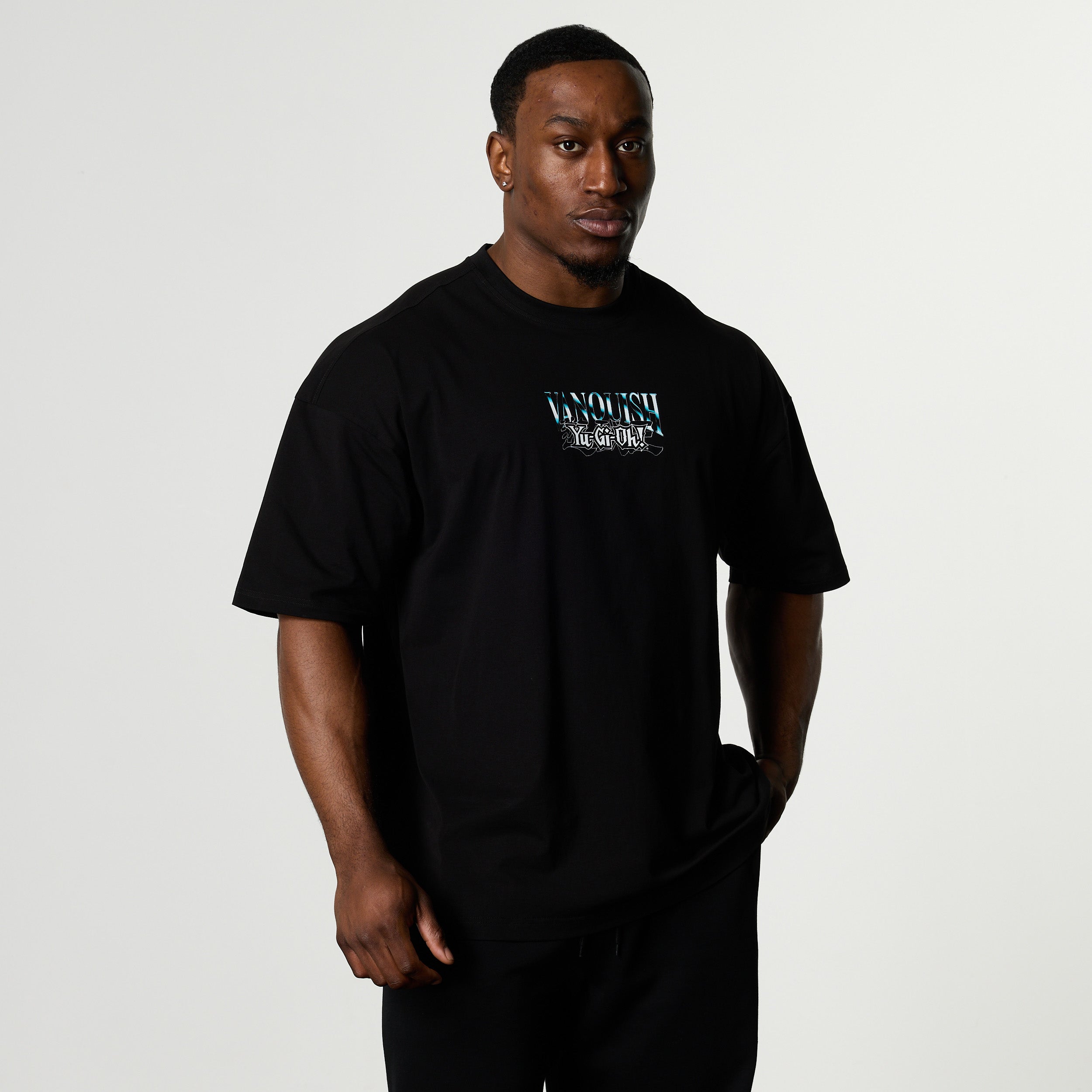 YU-GI-OH! KAIBA BLACK OVERSIZED T SHIRT