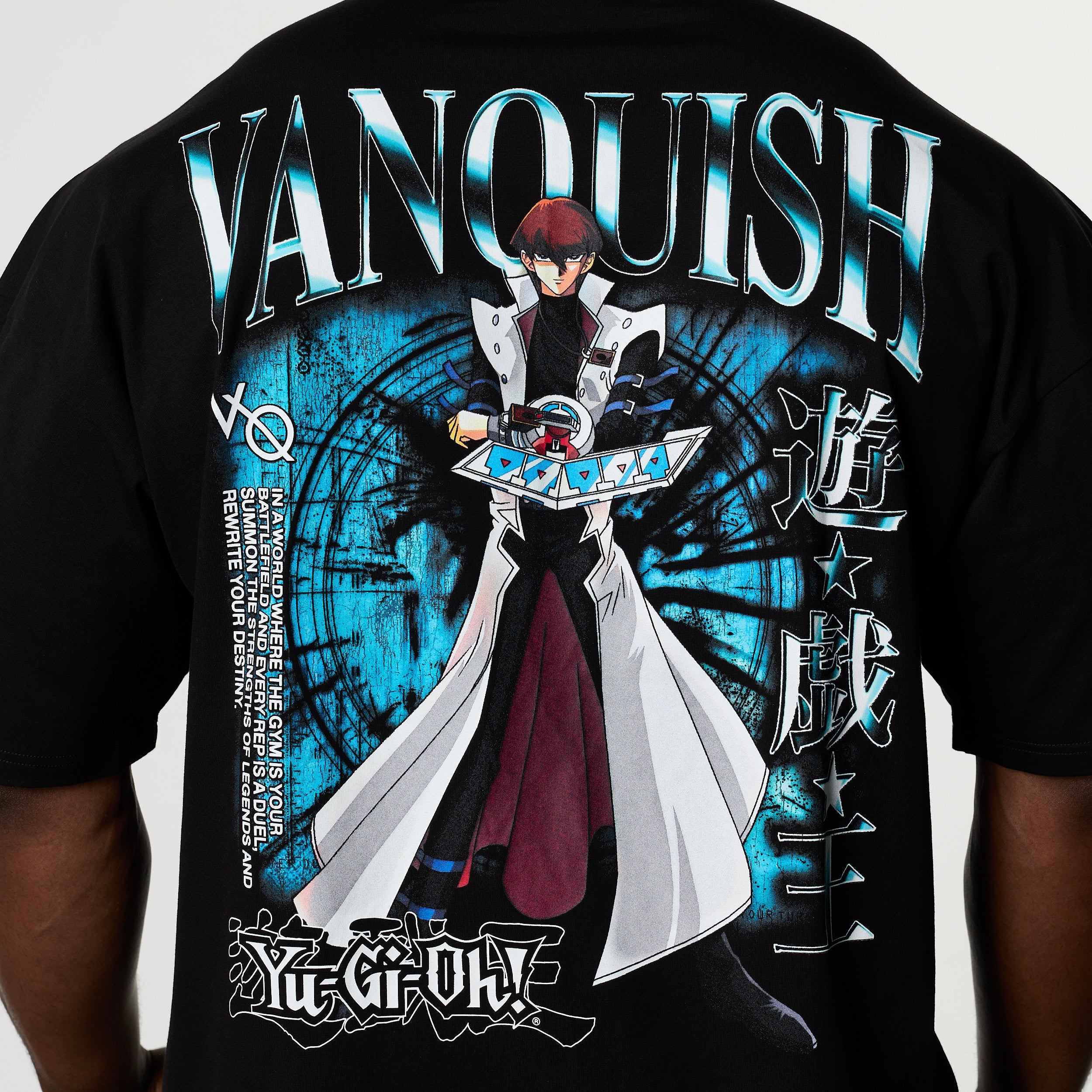 YU-GI-OH! KAIBA BLACK OVERSIZED T SHIRT