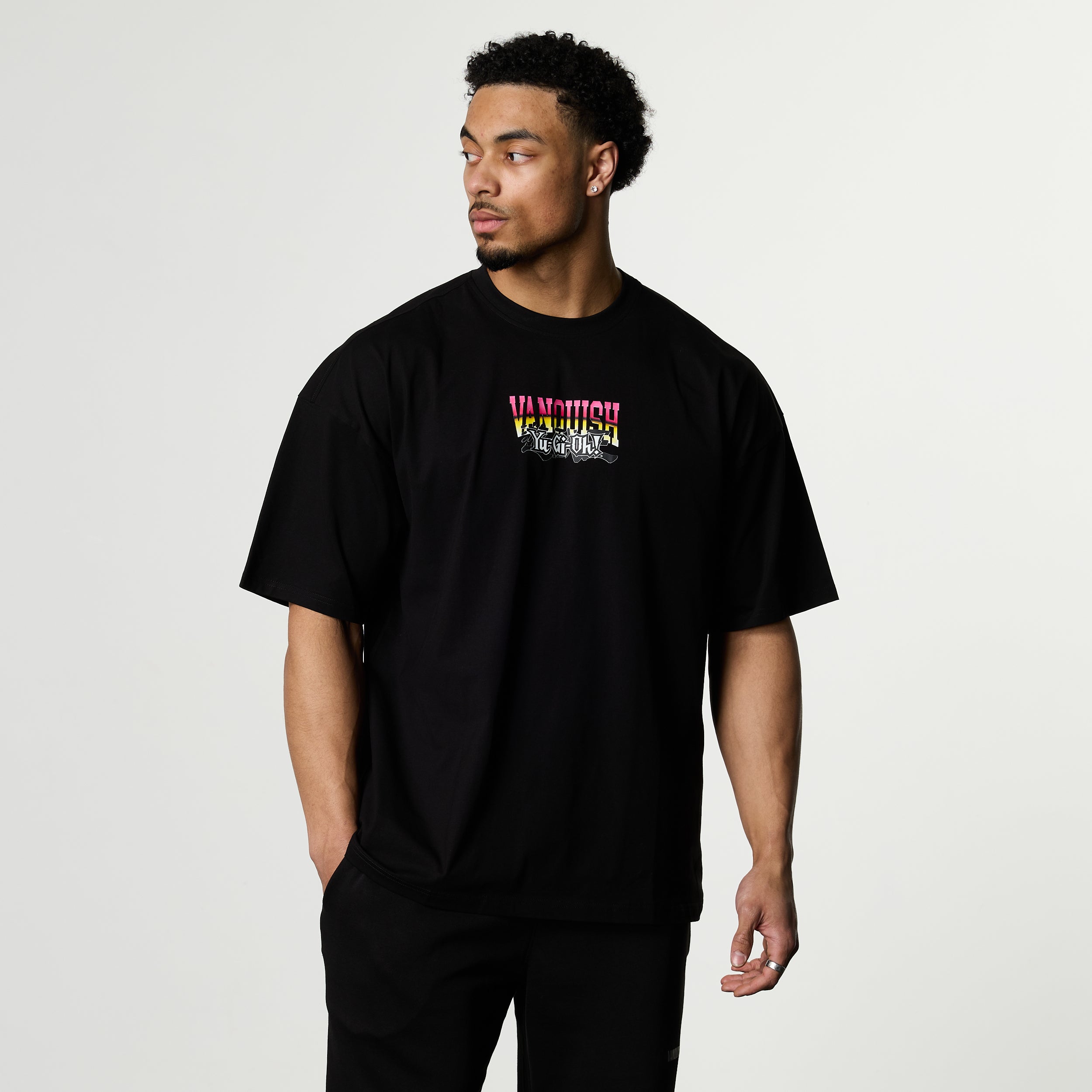 YU-GI-OH! YUGI BLACK OVERSIZED T SHIRT