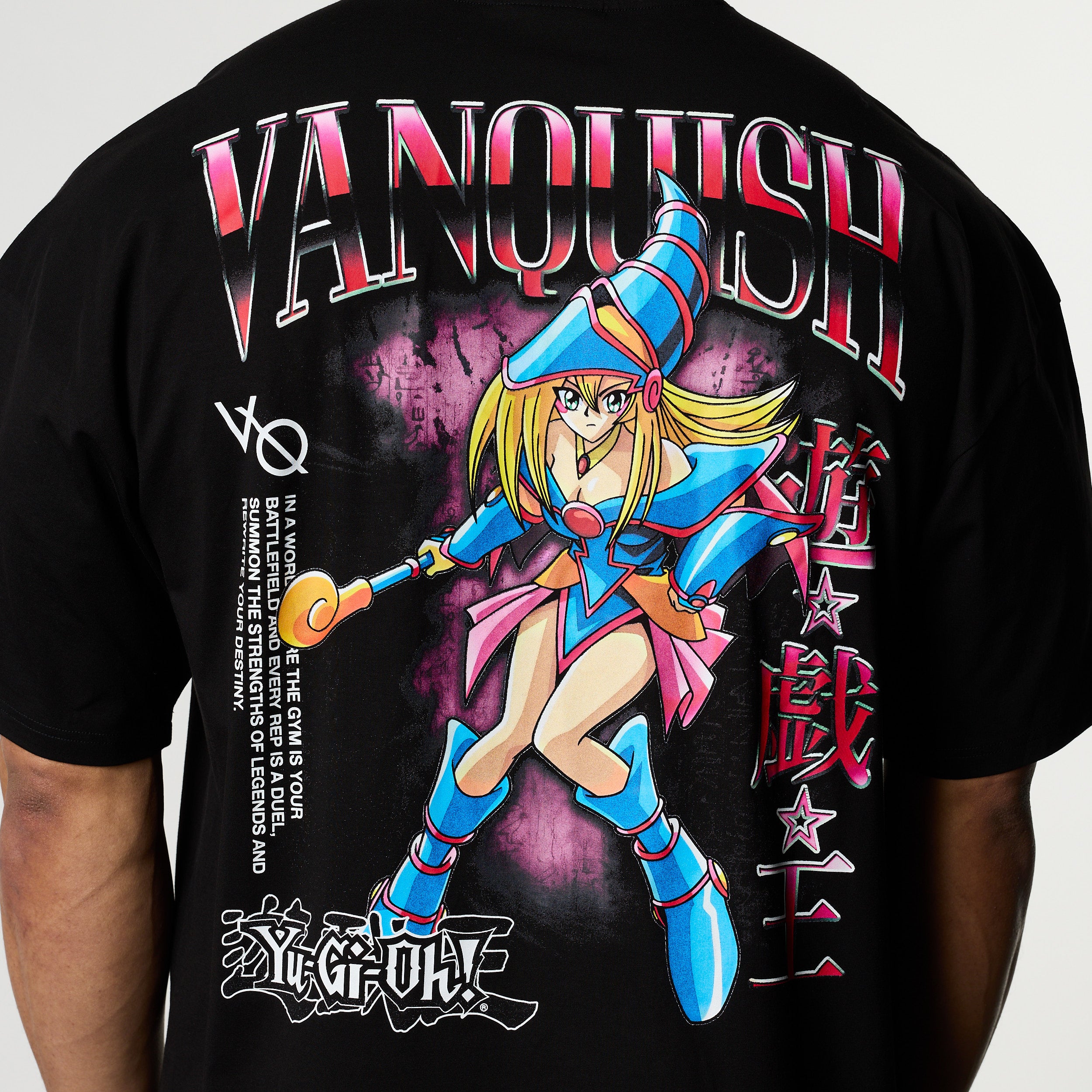 YU-GI-OH! DARK MAGICIAN GIRL BLACK OVERSIZED T SHIRT