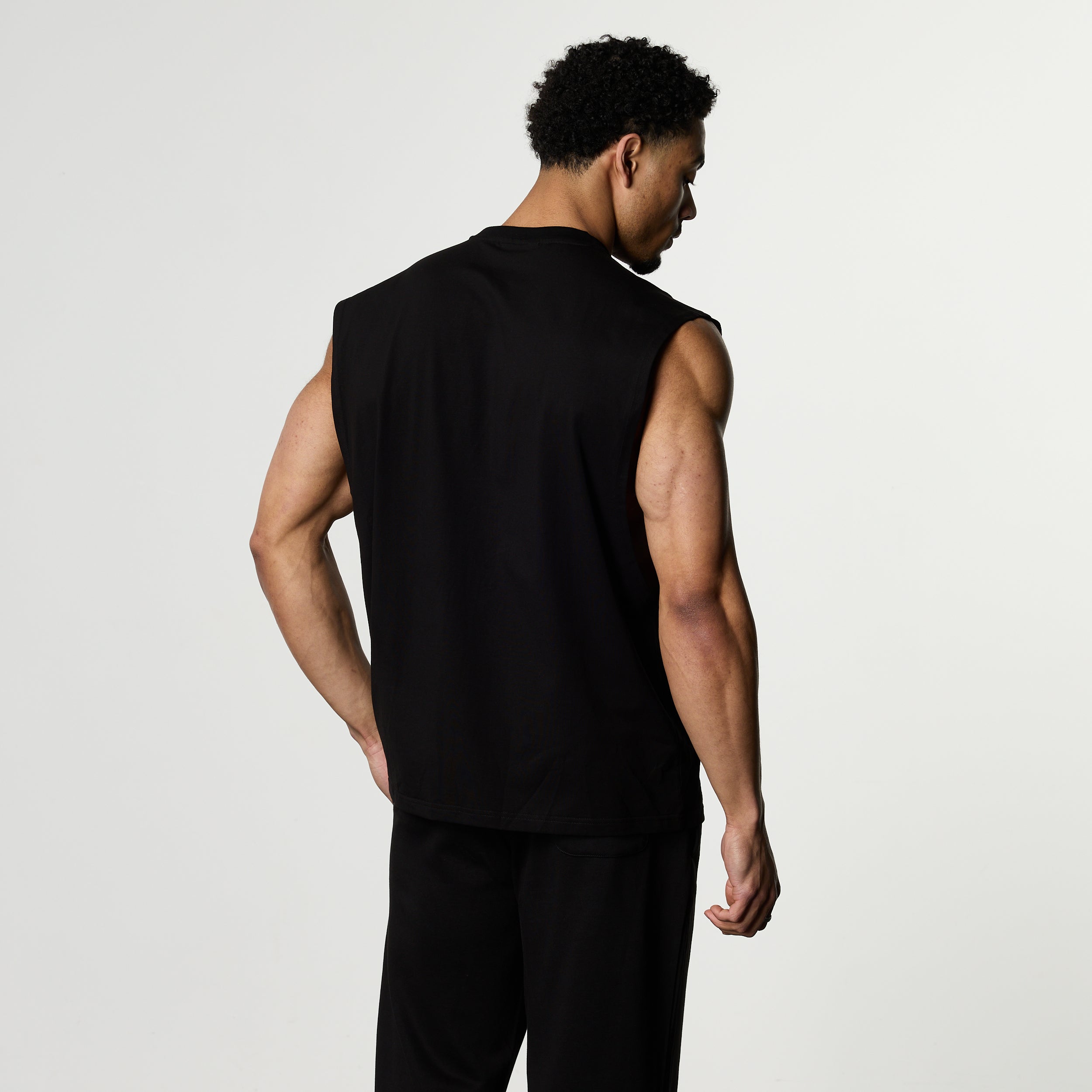 YU-GI-OH! RED EYES BLACK DRAGON BLACK BOXY SLEEVELESS T SHIRT