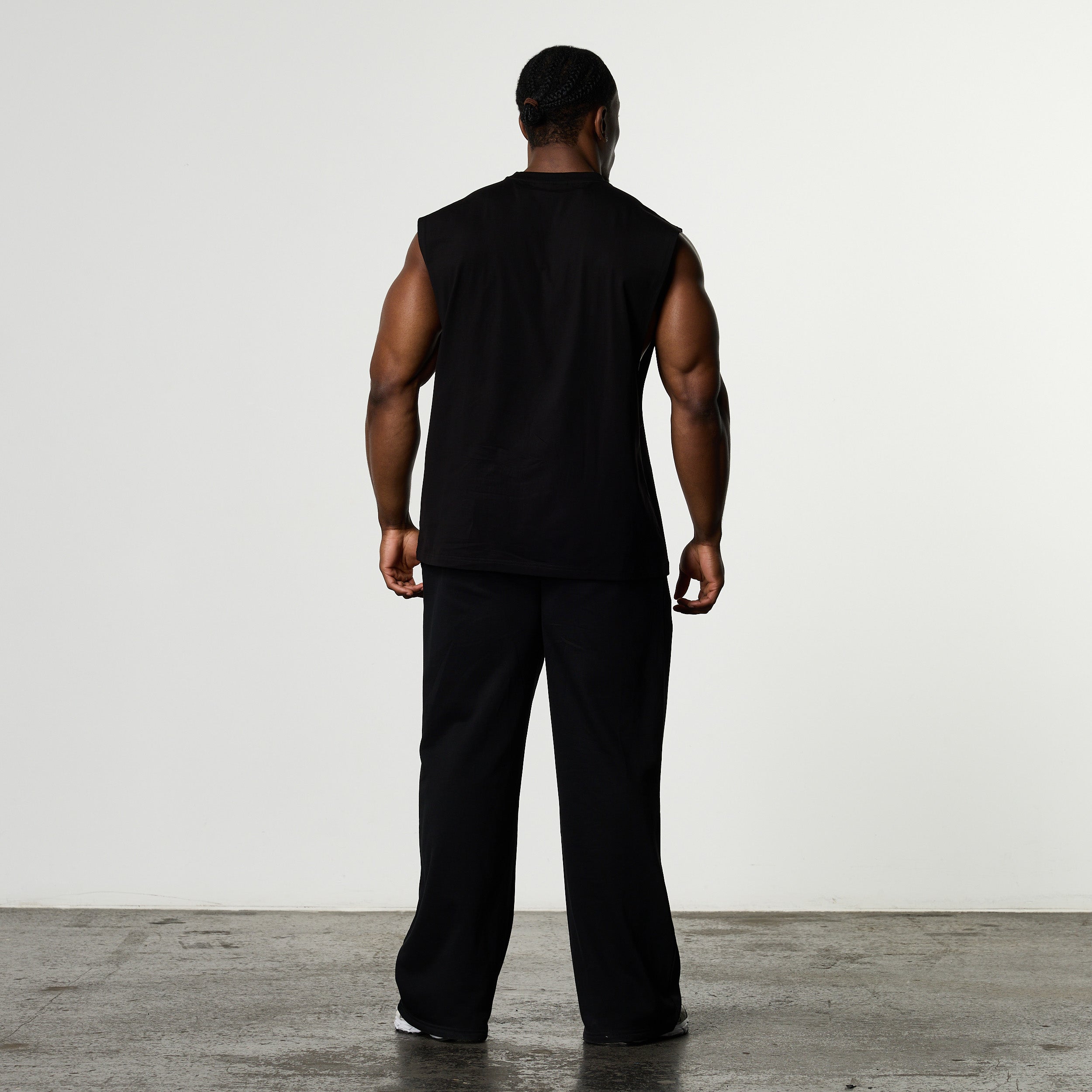 YU-GI-OH! BLUE EYES WHITE DRAGON BLACK BOXY SLEEVELESS T SHIRT