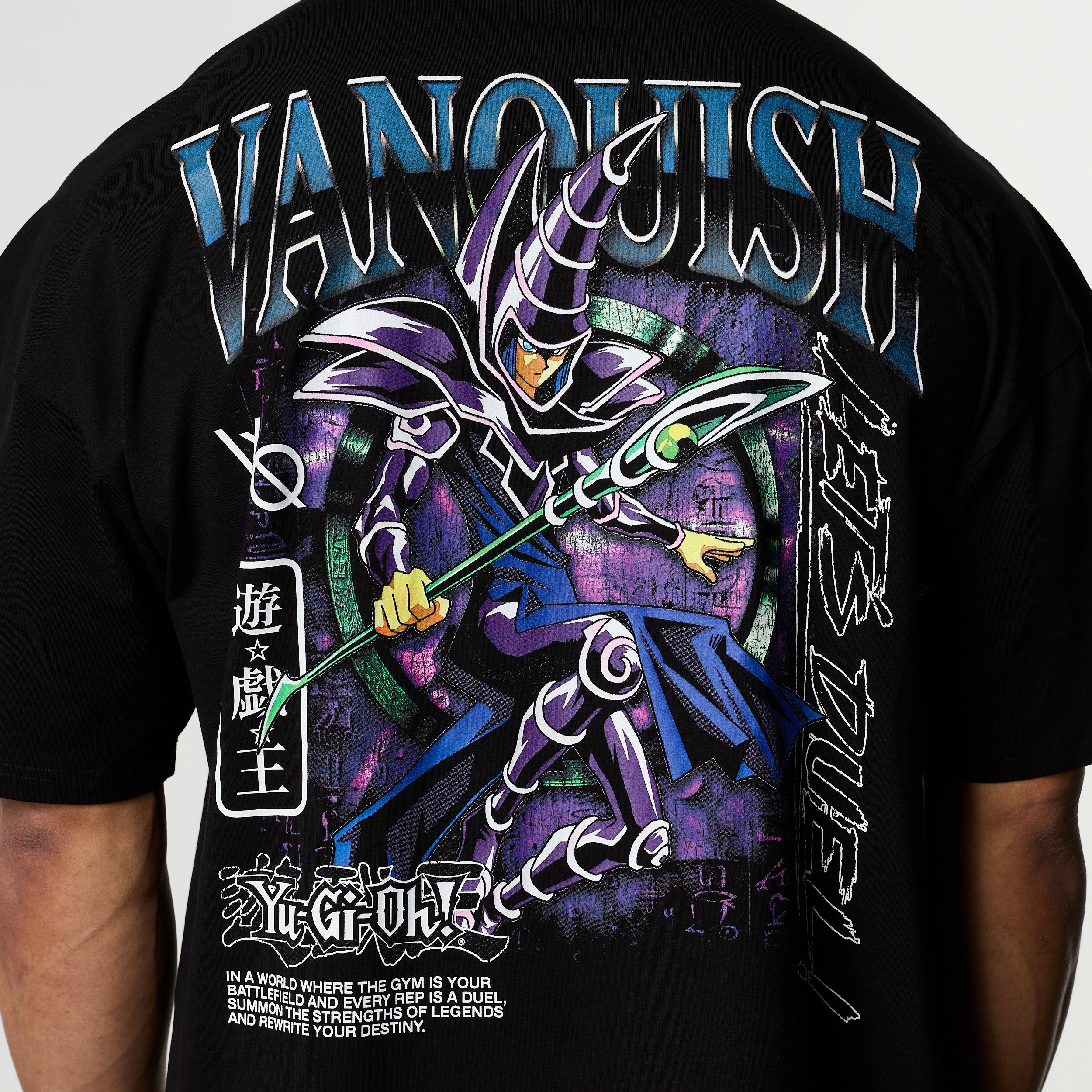 YU-GI-OH! DARK MAGICIAN BLACK OVERSIZED T SHIRT