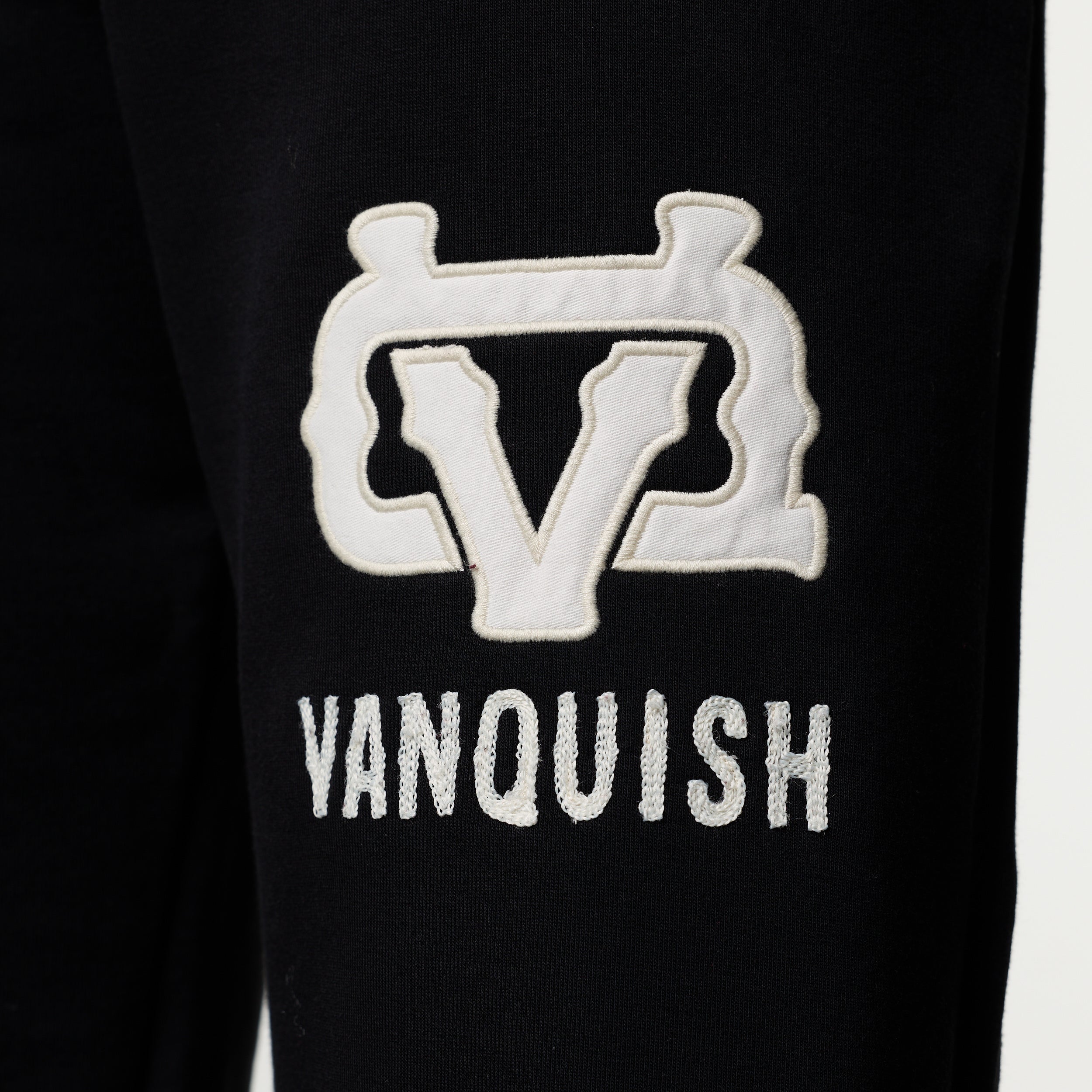 MONOGRAM BLACK STRAIGHT LEG SWEATPANTS