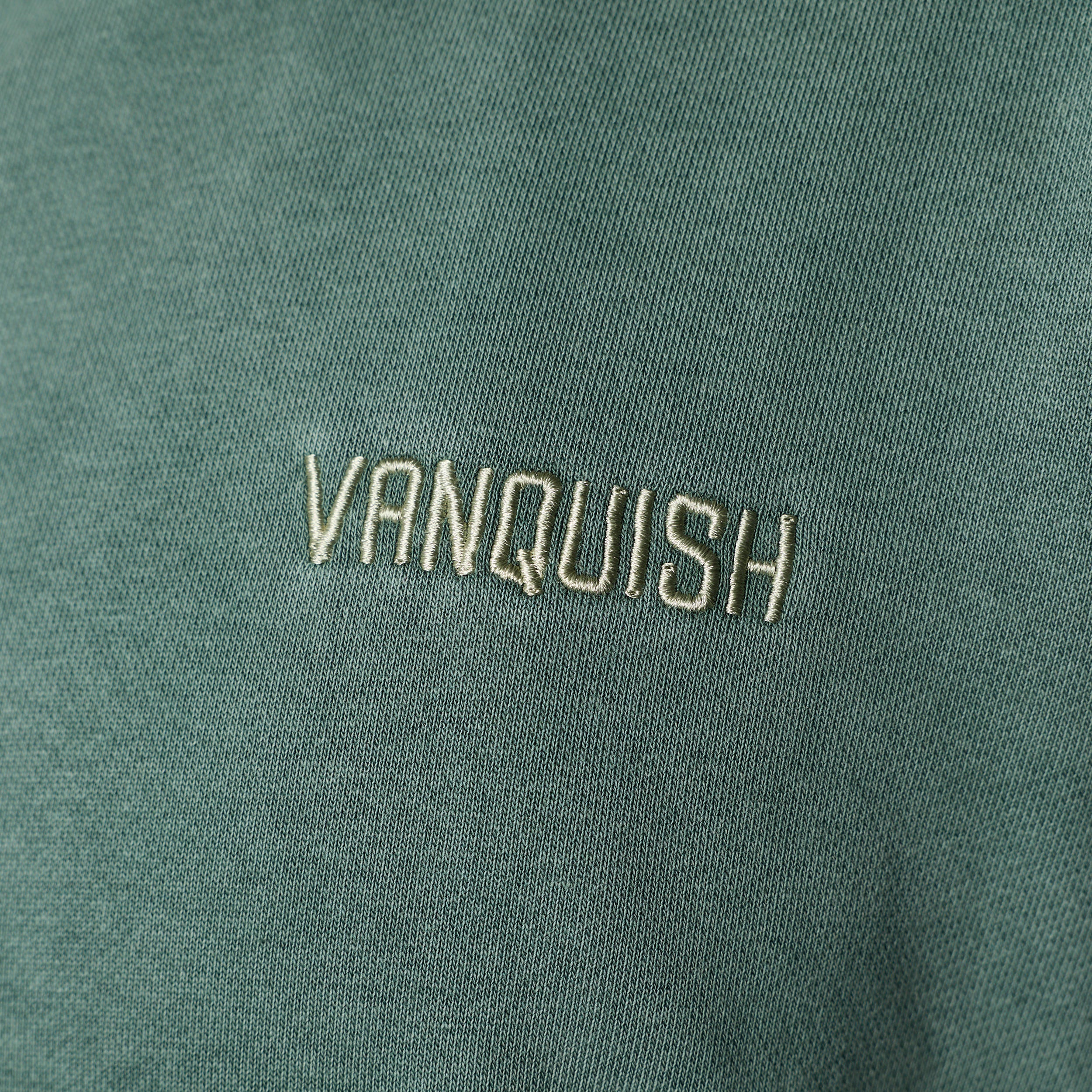 GRAFFITI WASHED SAGE ZIP HOODIE