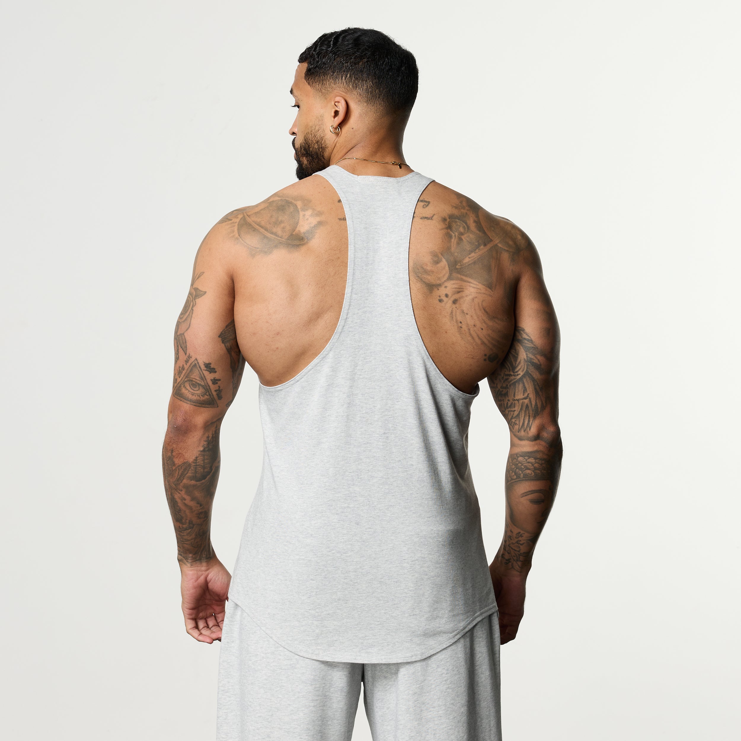 HERITAGE AND STRENGTH GREY STRINGER VEST