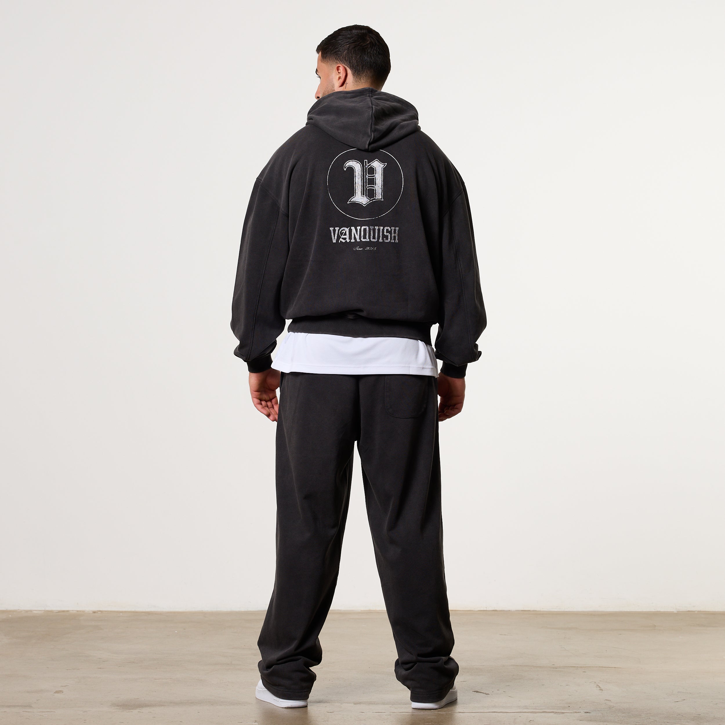 Vanquish Legacy Black Washed Oversized Pullover Hoodie