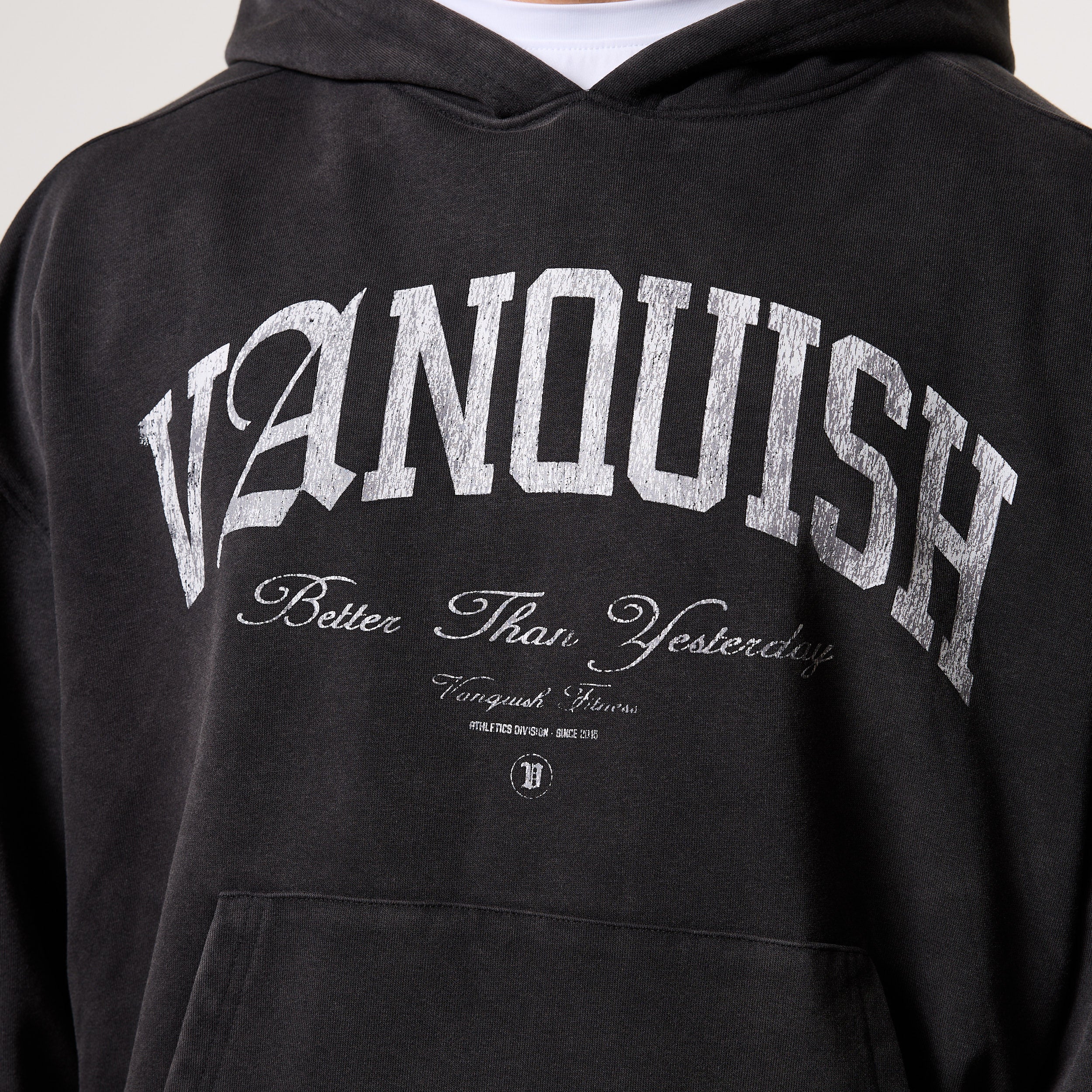 Vanquish Legacy Black Washed Oversized Pullover Hoodie