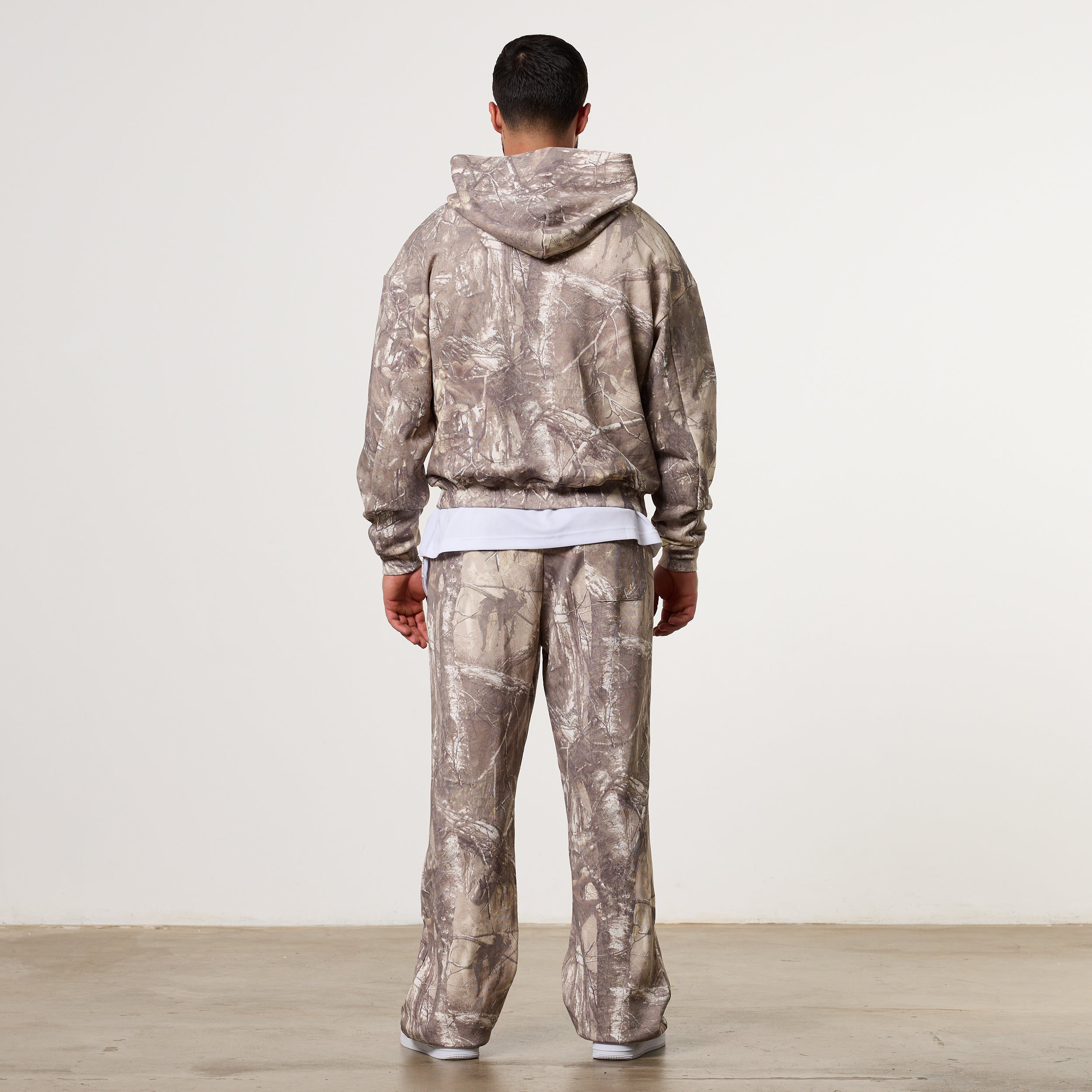 CAMO STONE OVERSIZED FULL ZIP HOODIE