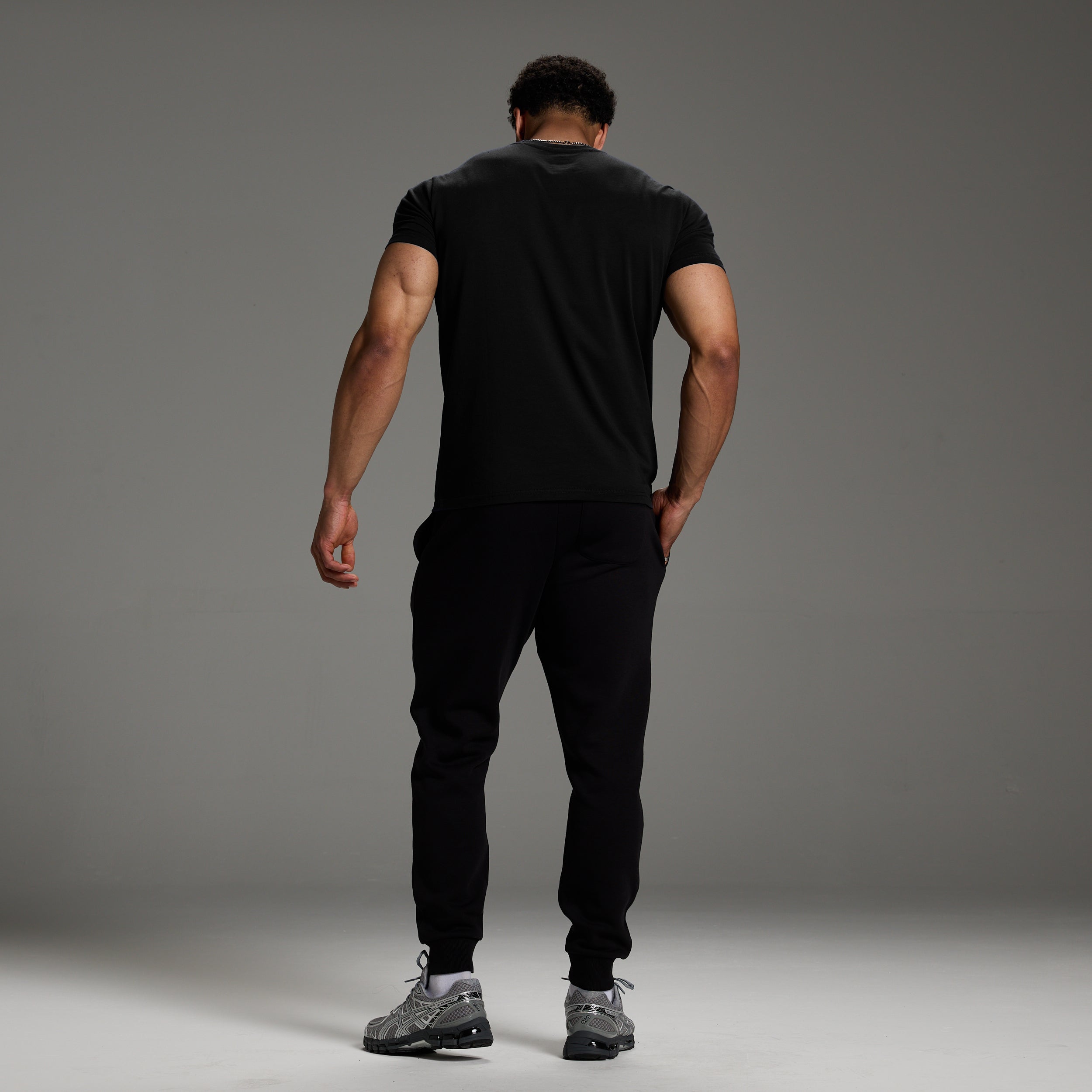 ORIGIN BLACK SLIM FIT T SHIRT