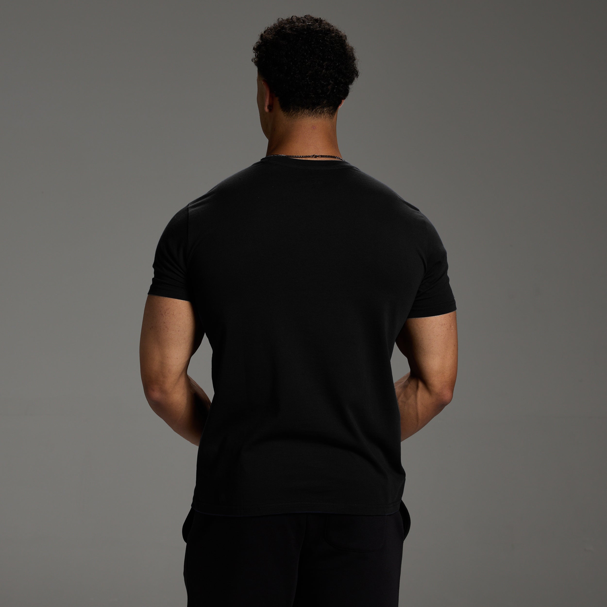 ORIGIN BLACK SLIM FIT T SHIRT