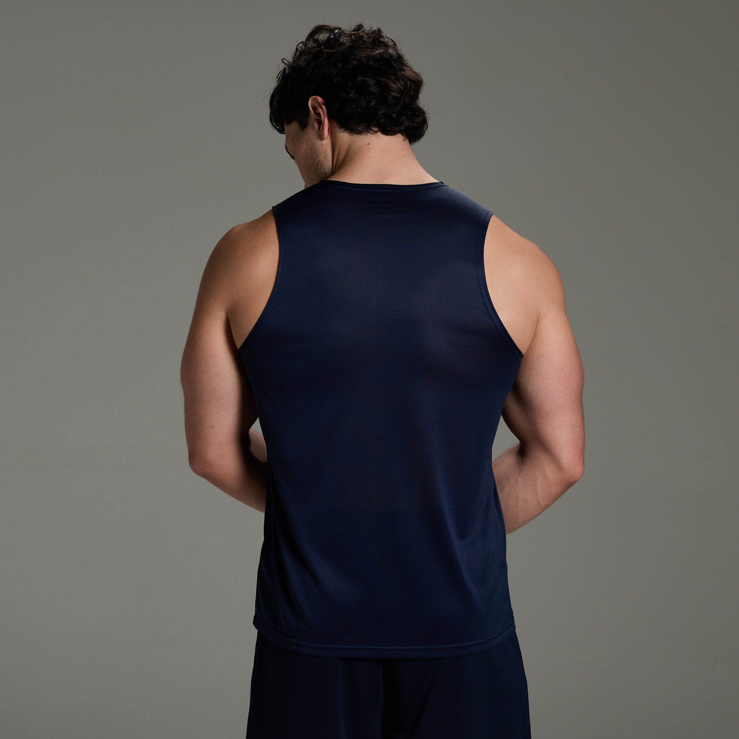 ORIGIN NAVY SLIM FIT PERFORMANCE TANK