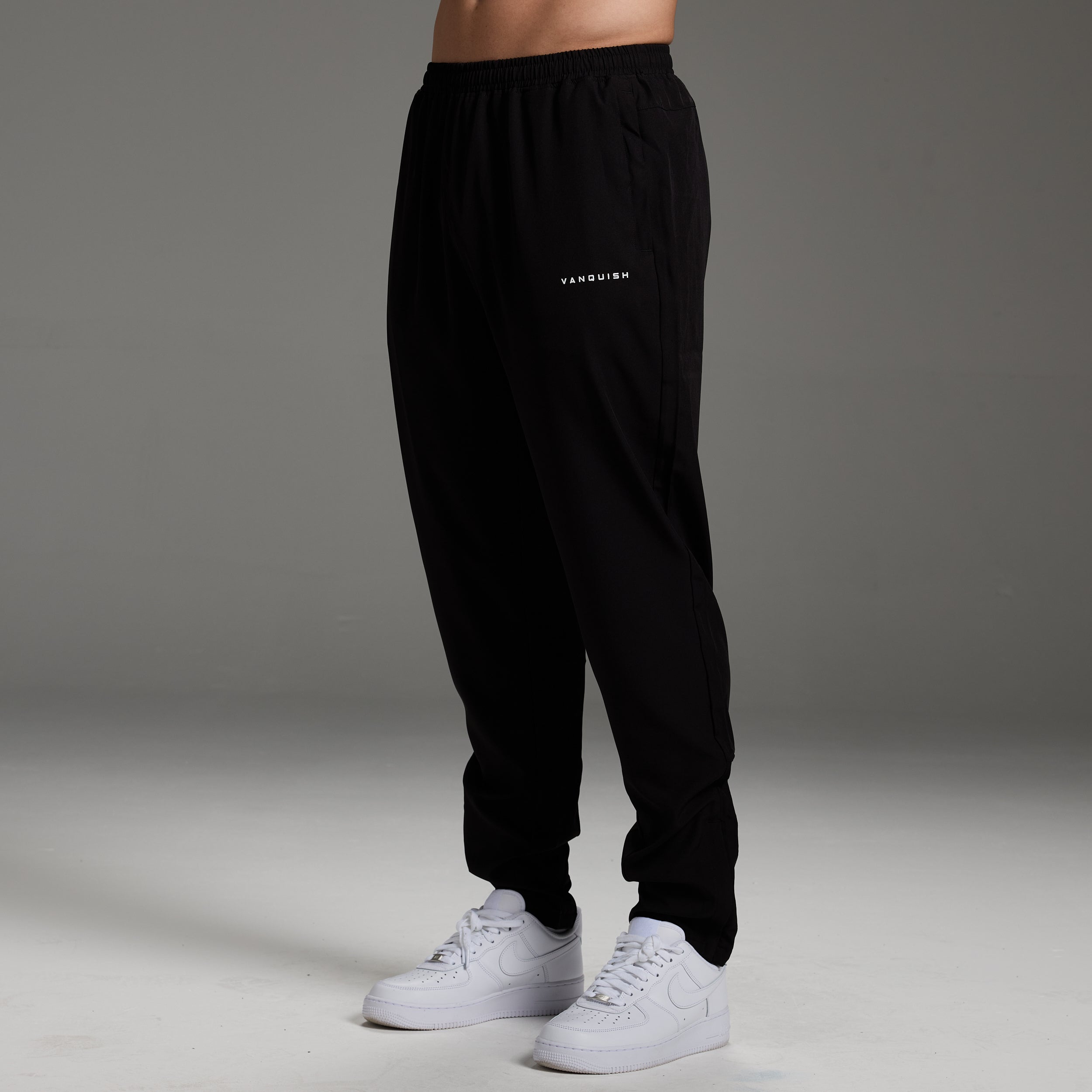 ORIGIN BLACK PERFORMANCE TAPERED SWEATPANTS