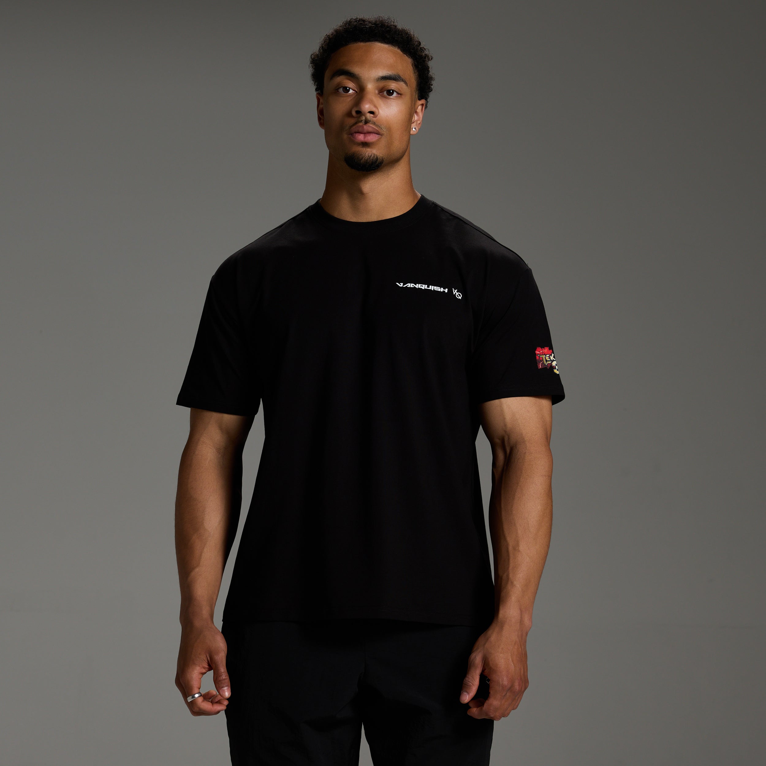 TEKKEN JIN  KAZAMA BLACK OVERSIZED T SHIRT