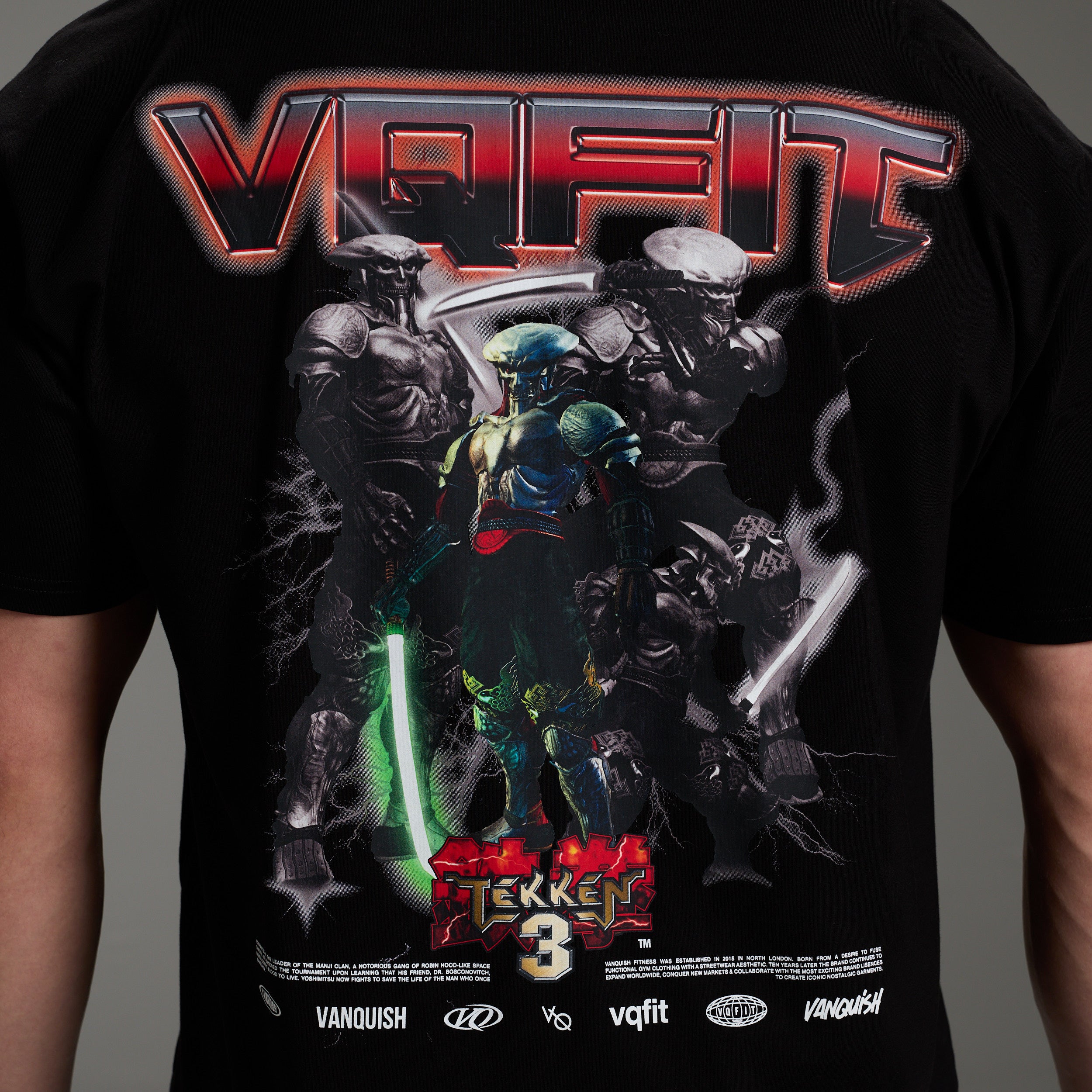TEKKEN YOSHIMITSU BLACK OVERSIZED T SHIRT
