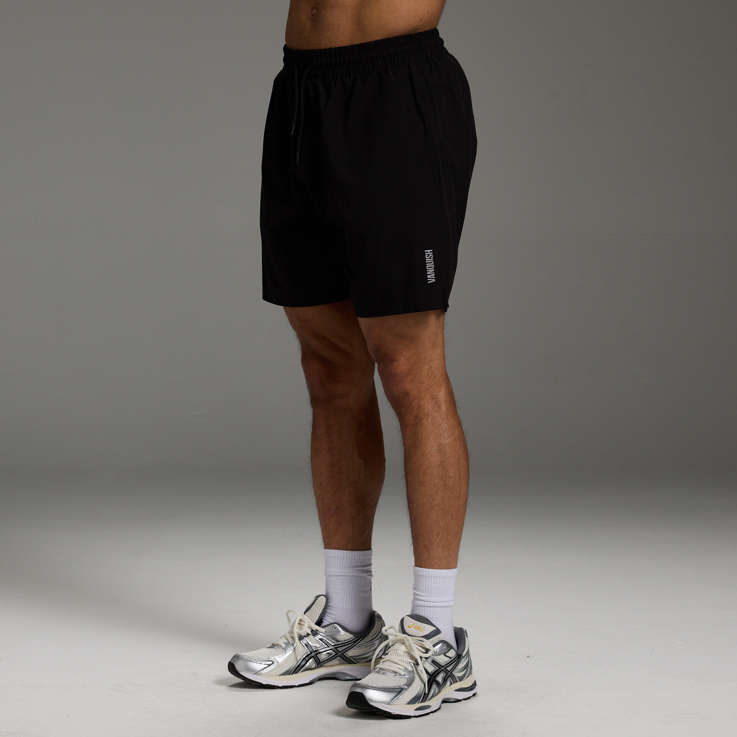 Vanquish Essential Black 7" Performance Shorts