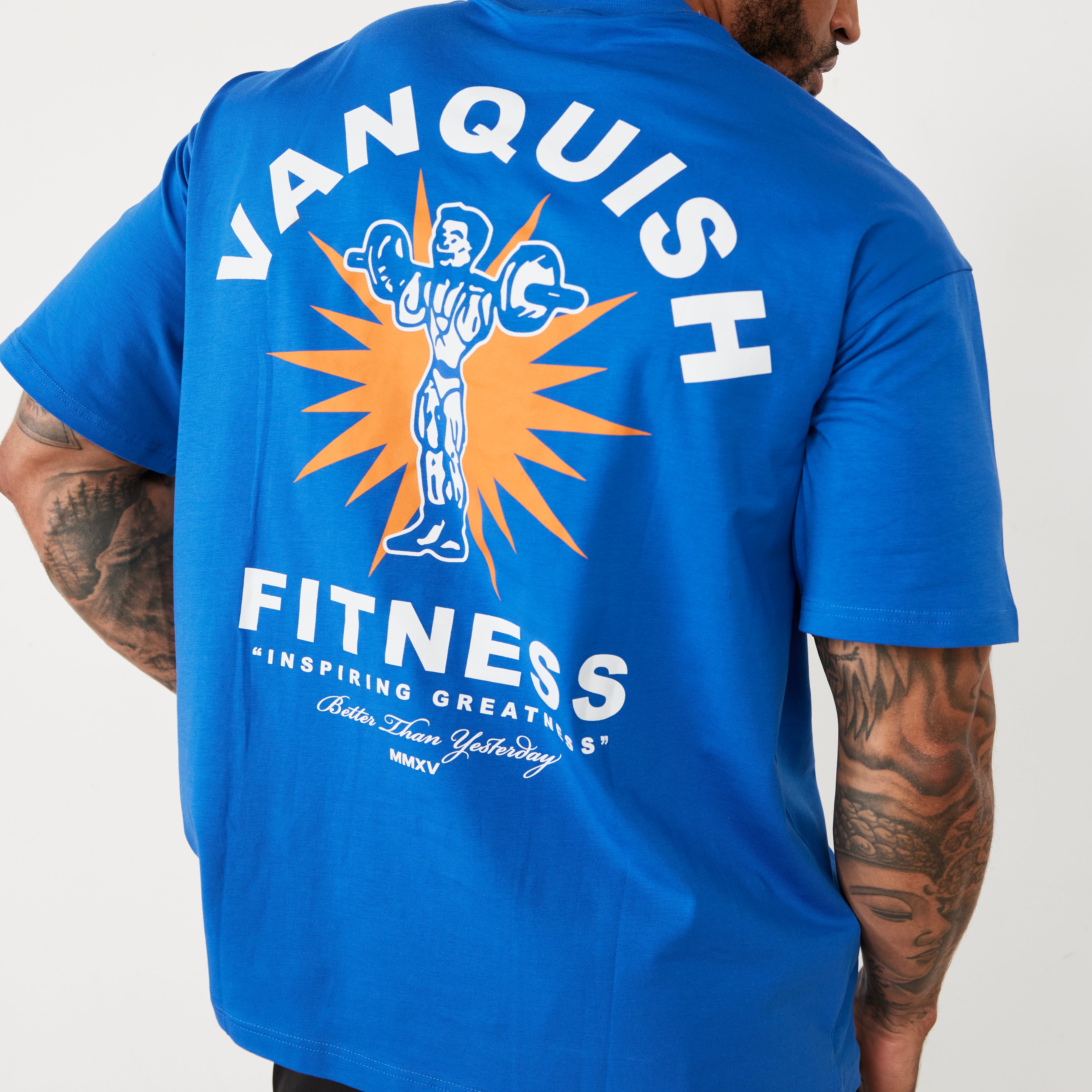 Vanquish TSP Cobalt Blue Inspiring Greatness Oversized T Shirt
