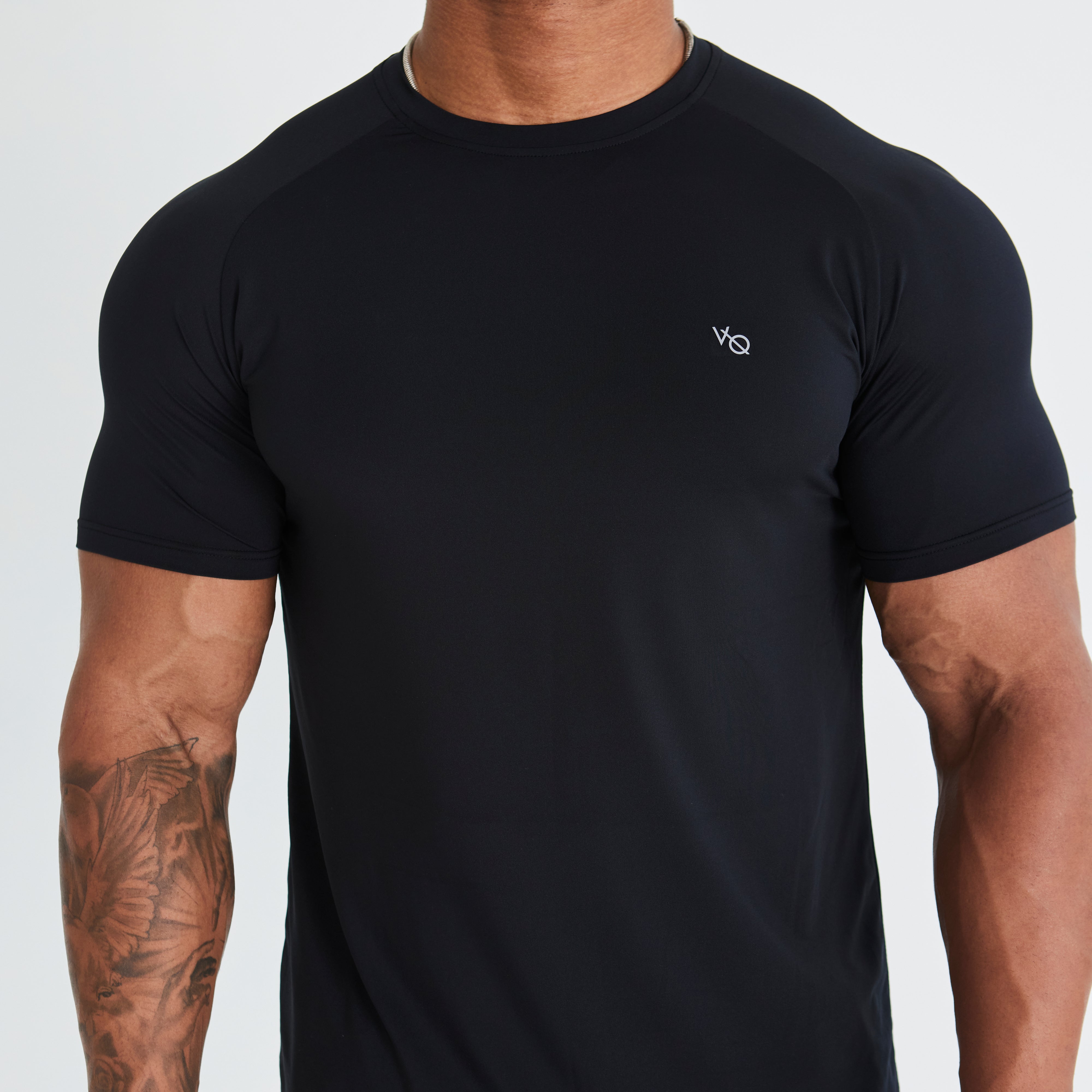 Vanquish Essential Black Performance Short Sleeve T Shirt