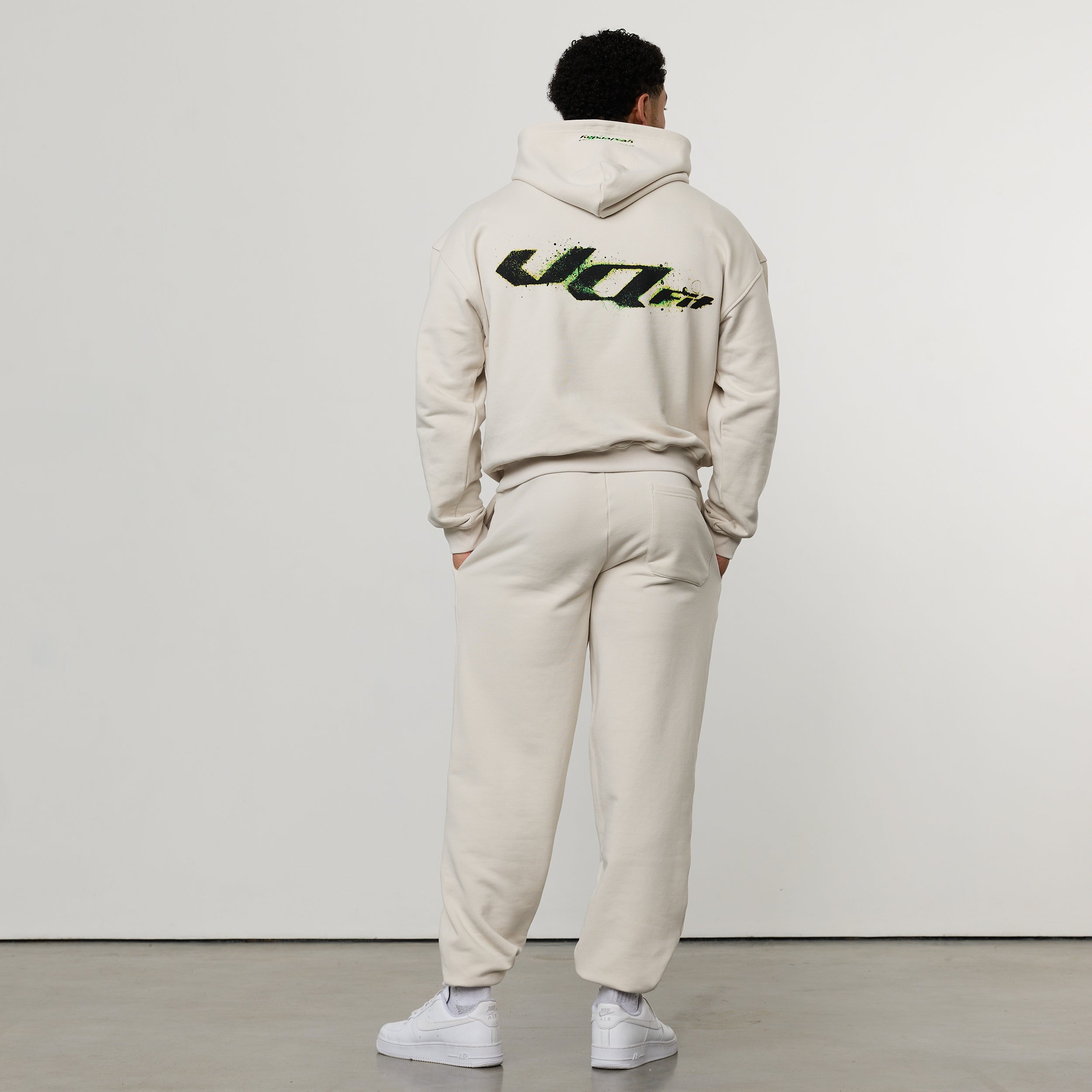 ACID OFF WHITE OVERSIZED HOODIE