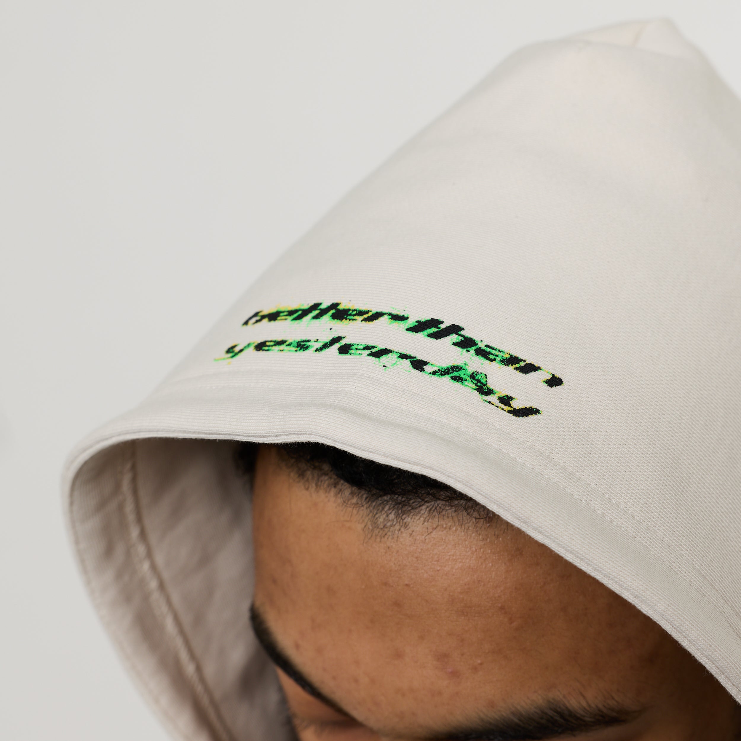 ACID OFF WHITE OVERSIZED HOODIE