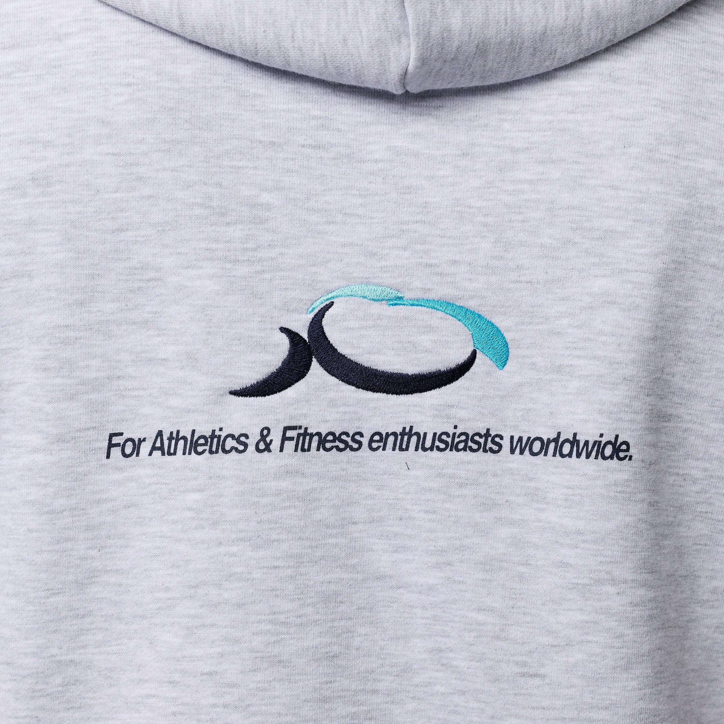 ACONITE GREY OVERSIZED FULL ZIP HOODIE