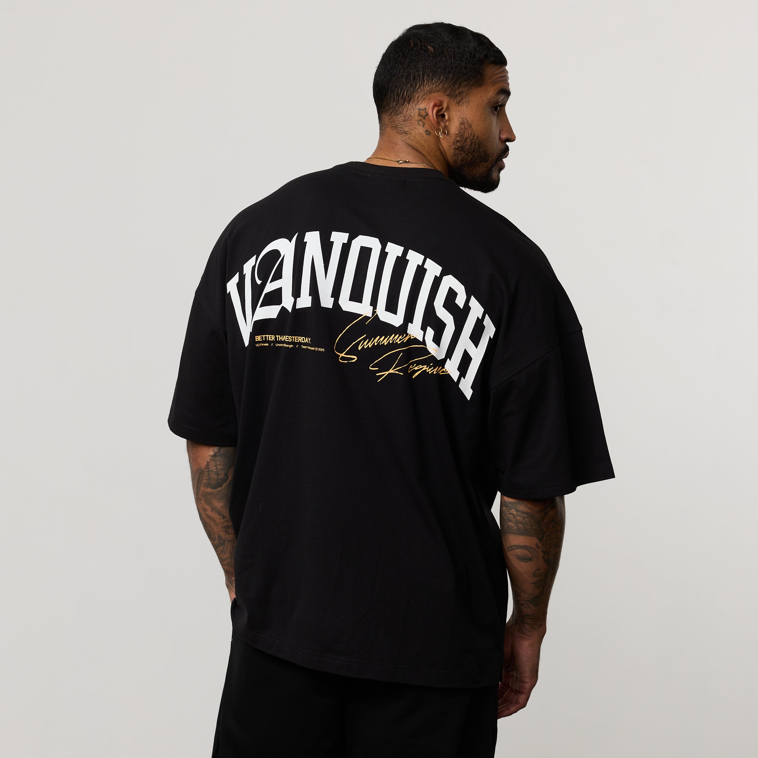 REGIME BLACK OVERSIZED BOXY T SHIRT