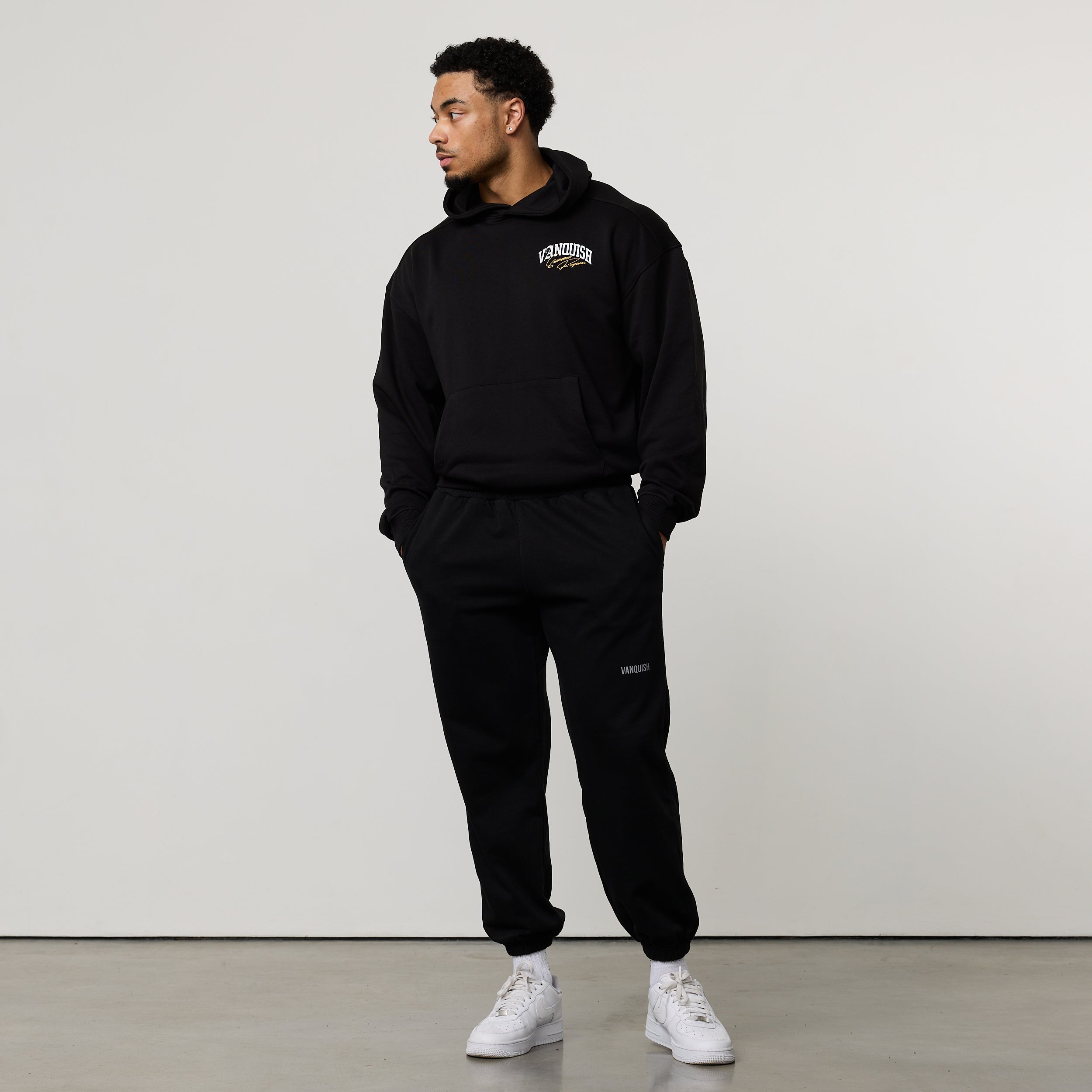 REGIME BLACK OVERSIZED HOODIE