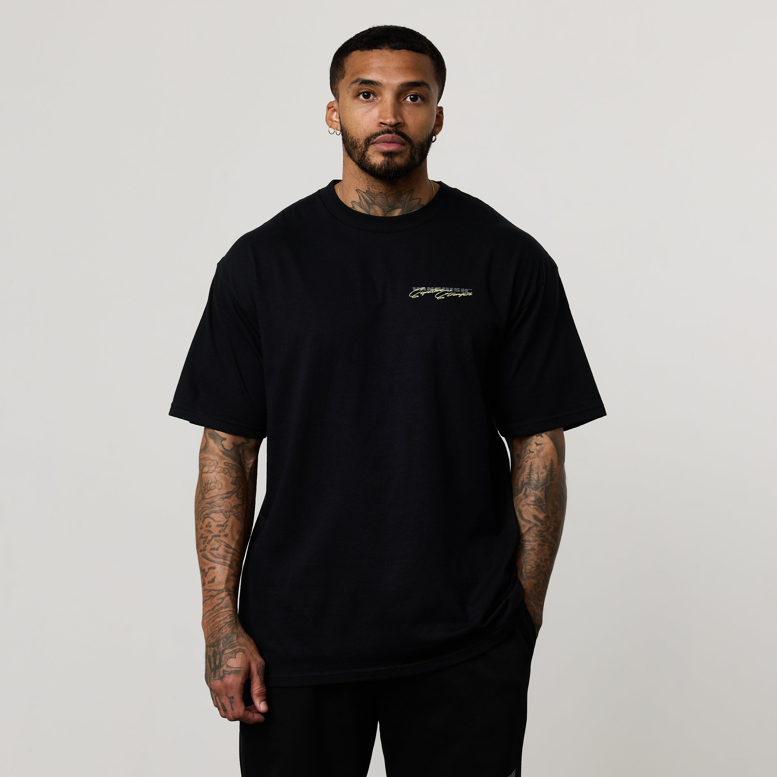 REVOLVE VORTEX BLACK BOXY OVERSIZED T SHIRT