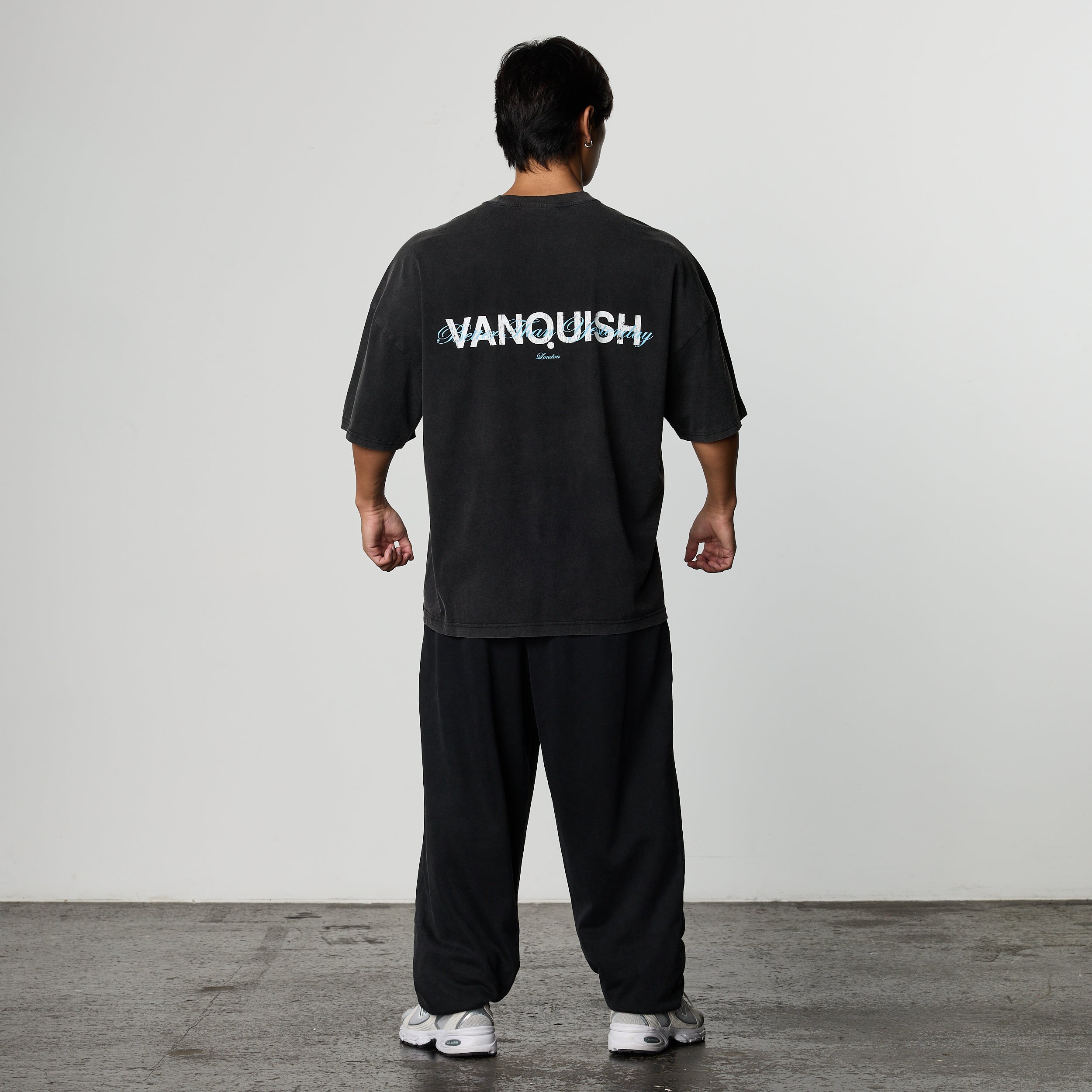 VQ x Shintaro Hibiscus Black Boxy Oversized T-Shirt