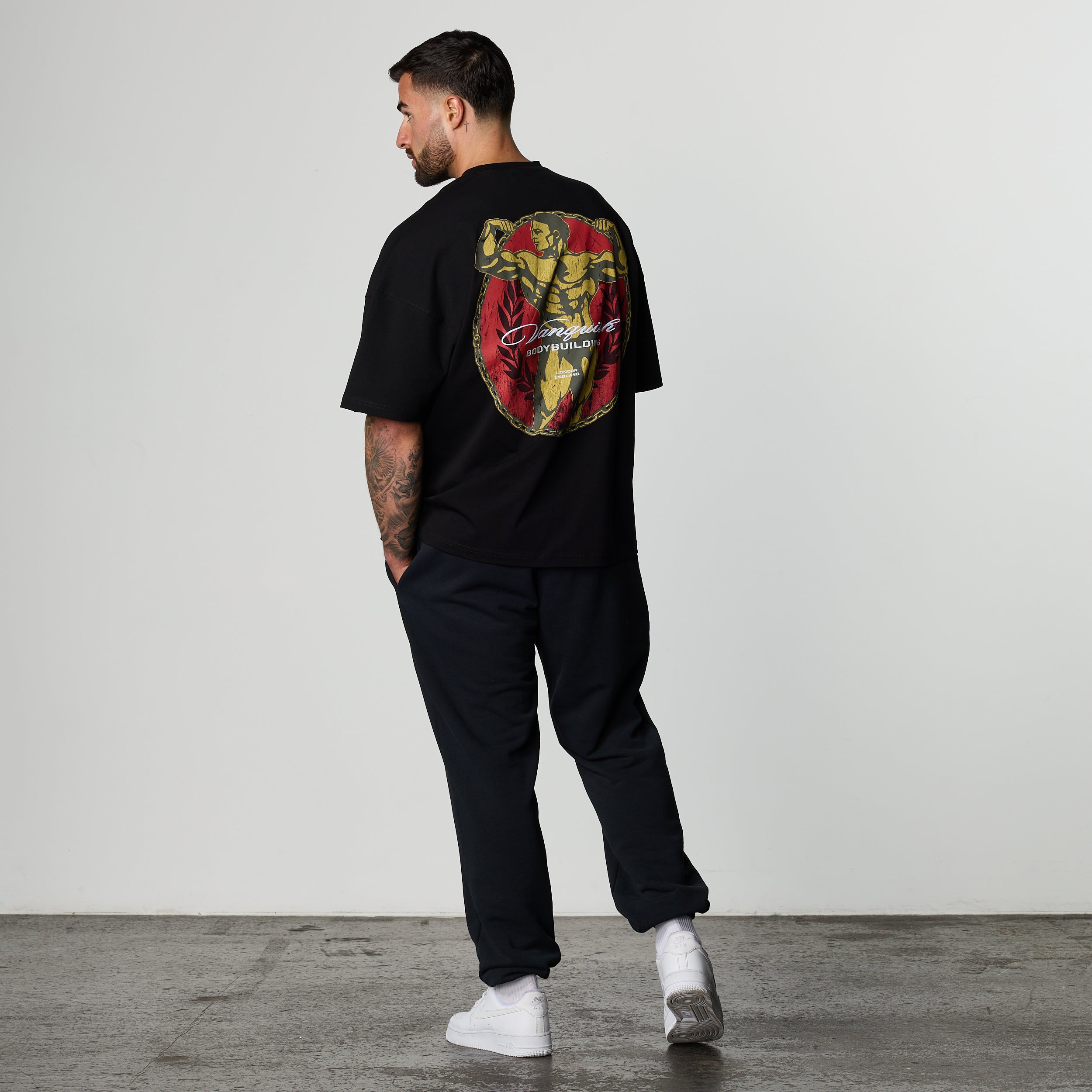 GOLDEN BOY BLACK OVERSIZED SWEATPANTS